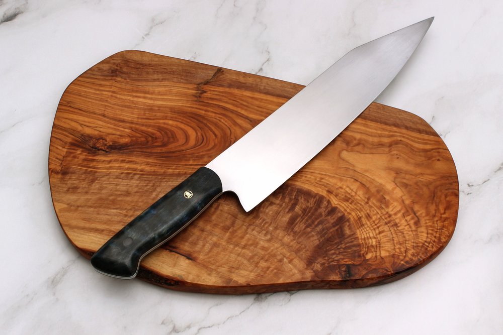 10 K-Tip Carbon Steel Chef — Vandergoot Handmade Knives