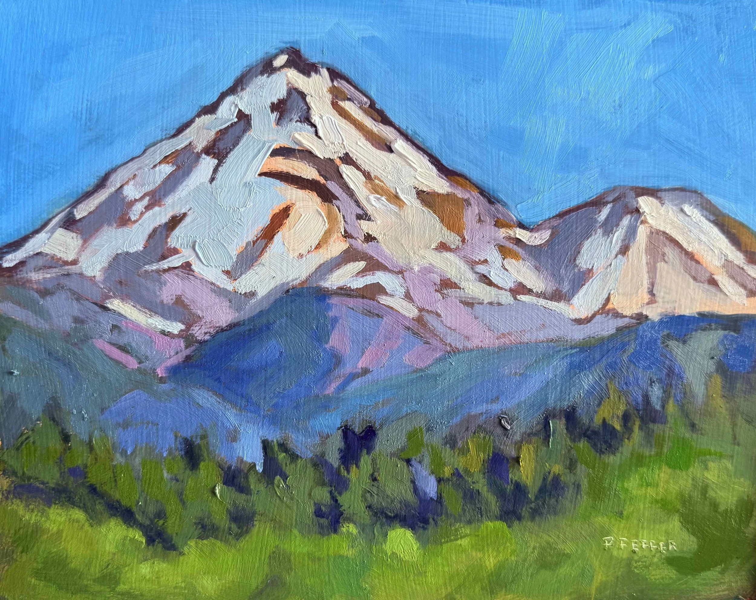 Shasta Vista 6x8 Oil on panel