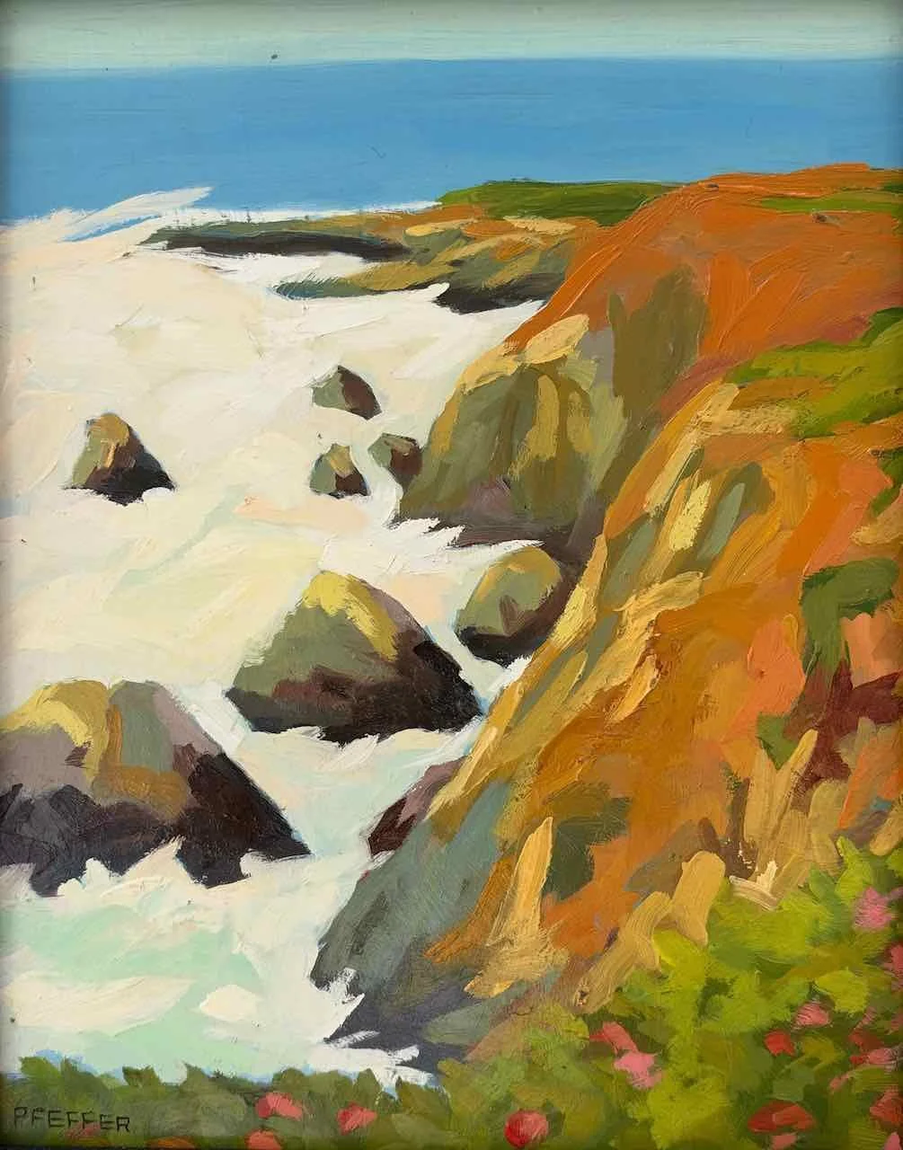 Ice Plants, oil on panel, 8 x 10 inches