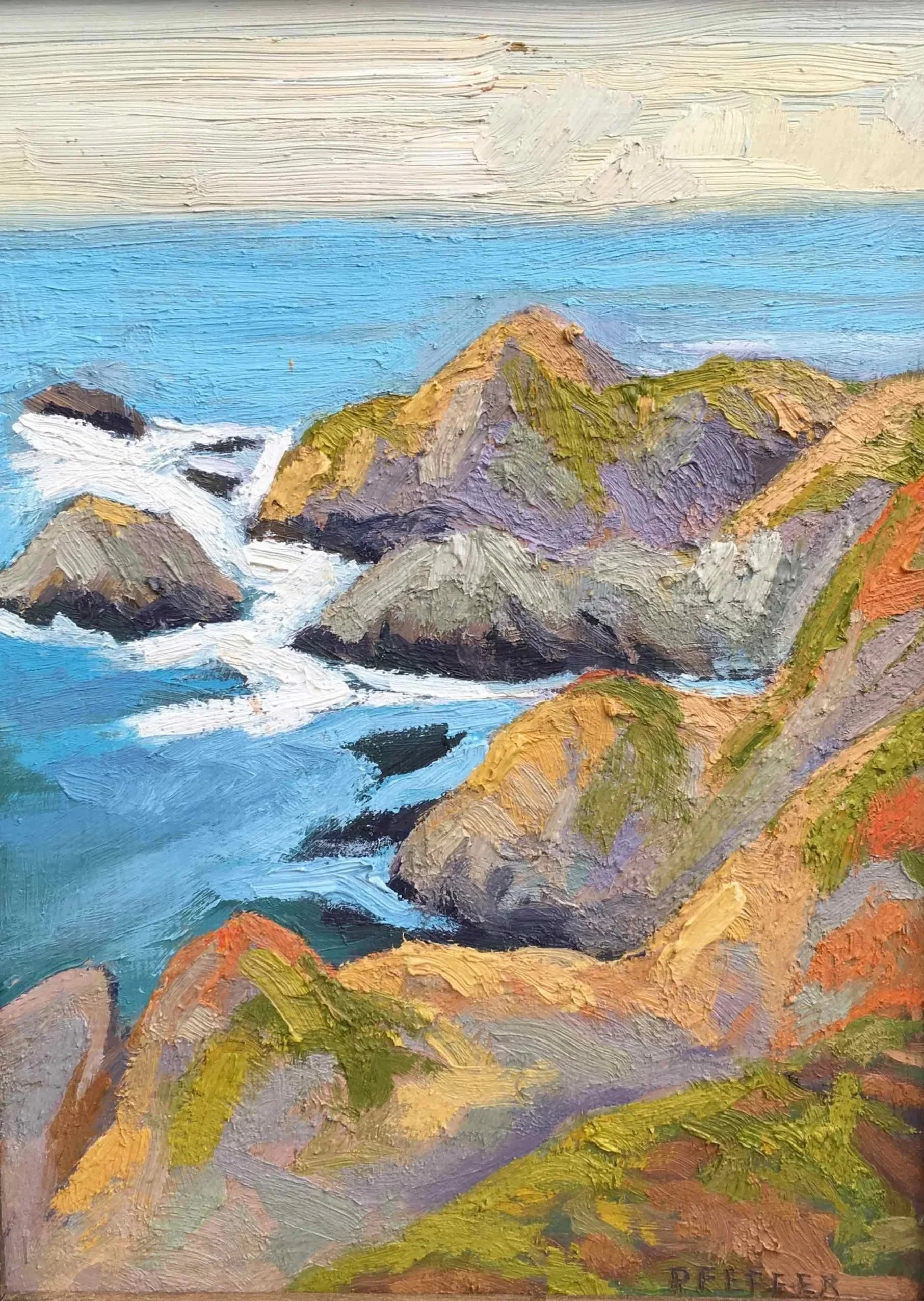 Sonoma Coast, oil on panel, 8 x 14 inches - SOLD