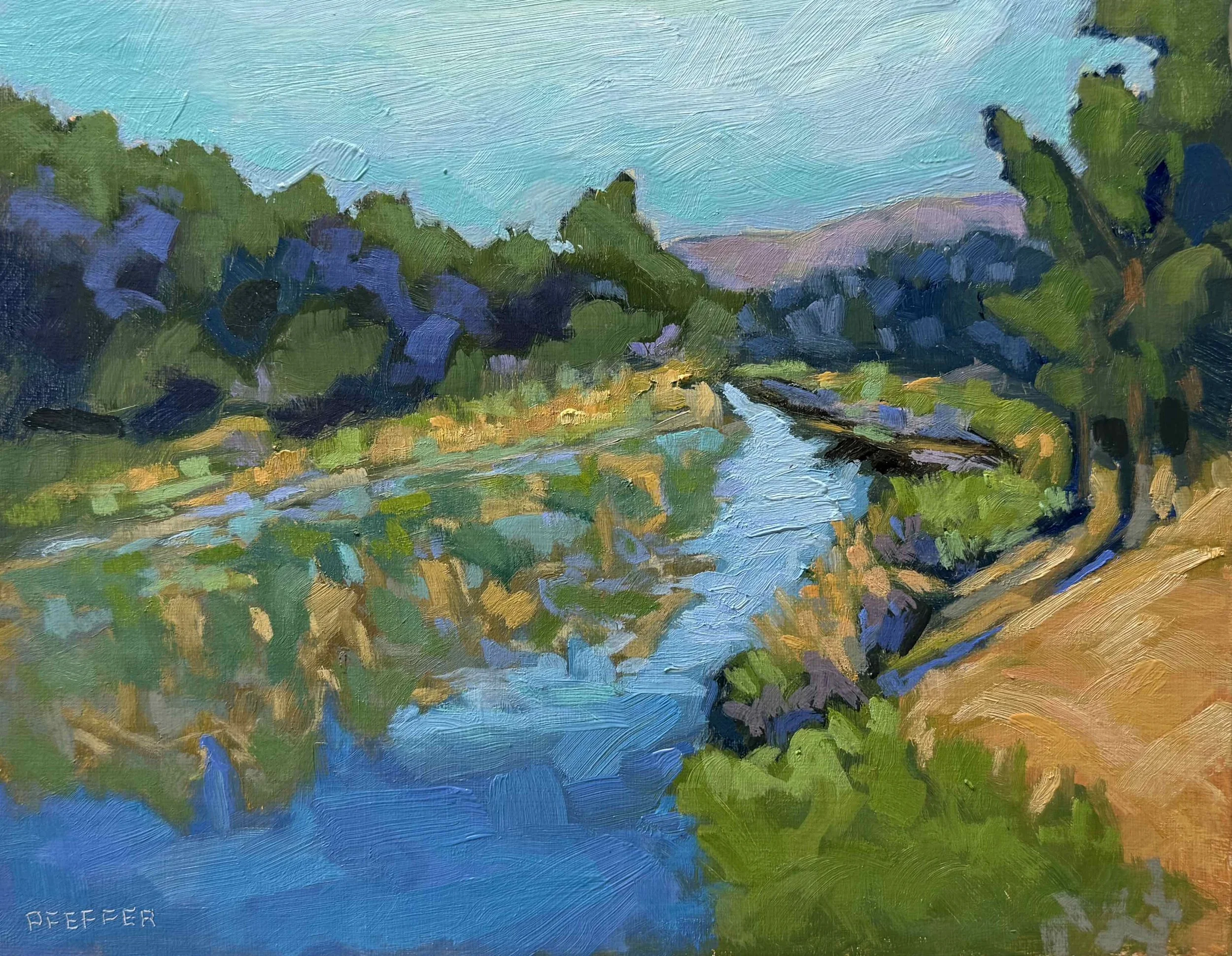 Lynch Creek Trail  9x12 Oil on panel