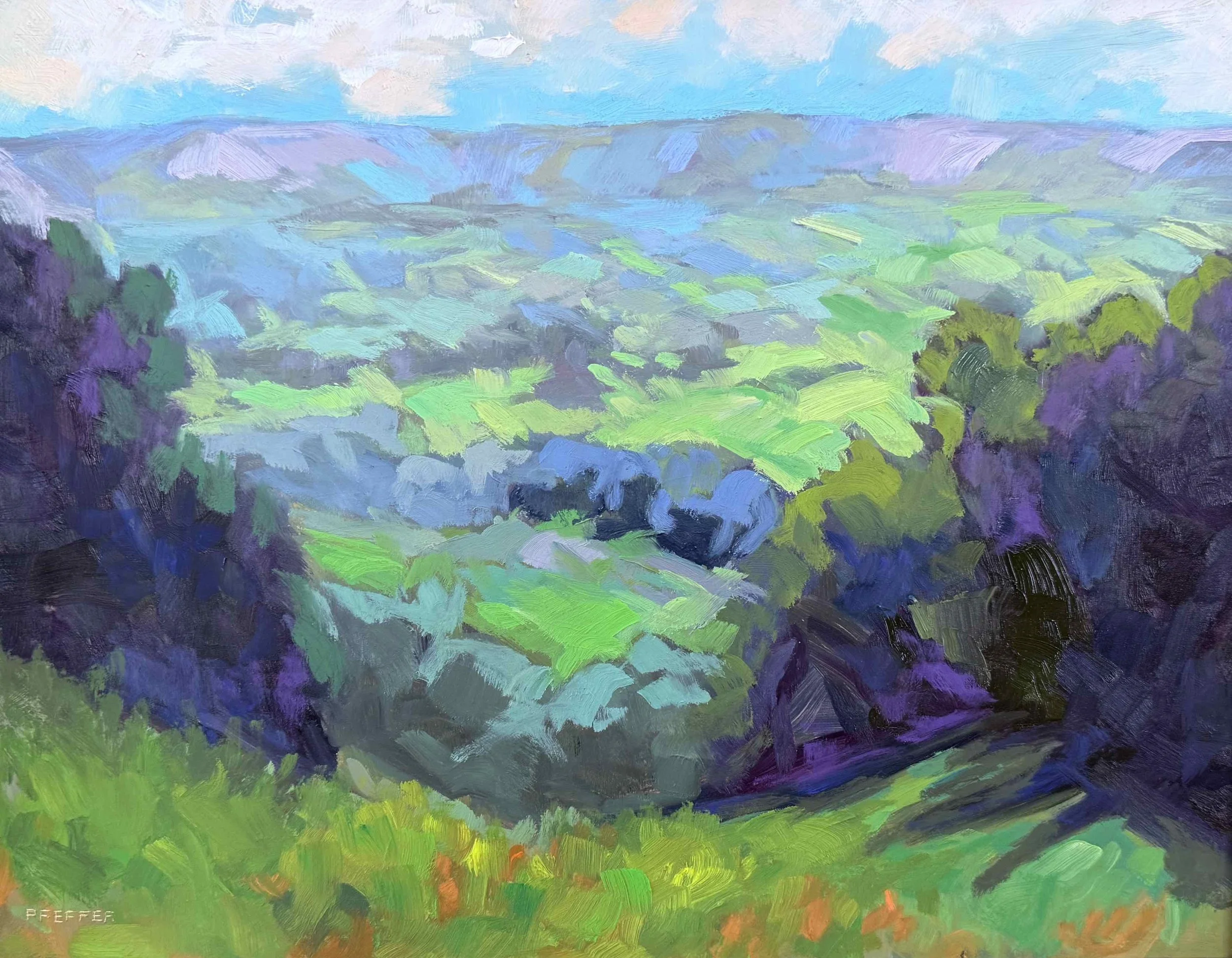 Taylor Mountain Bliss 10x13 Oil on panel