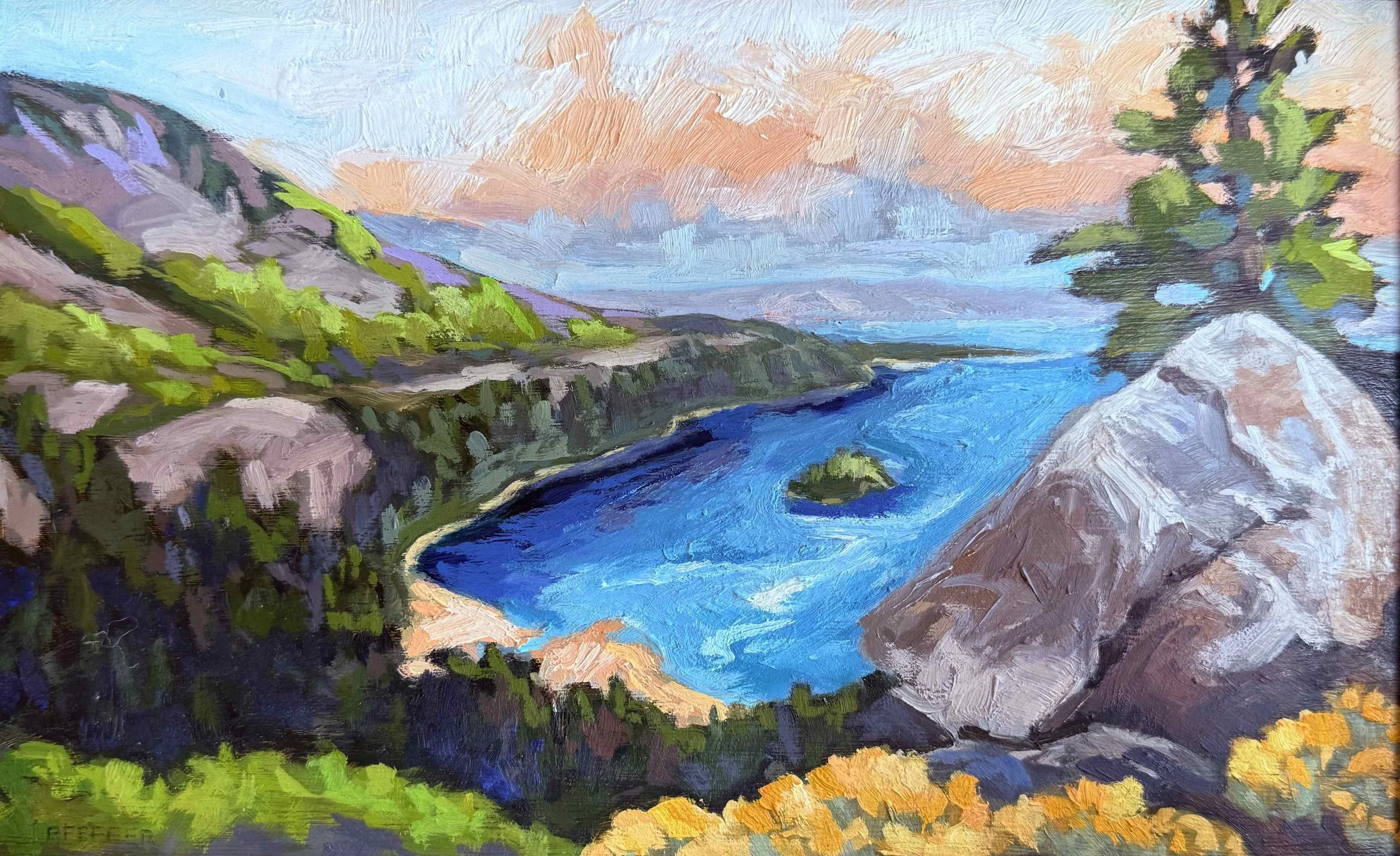 Lake Tahoe 8x10 Oil ** SOLD **