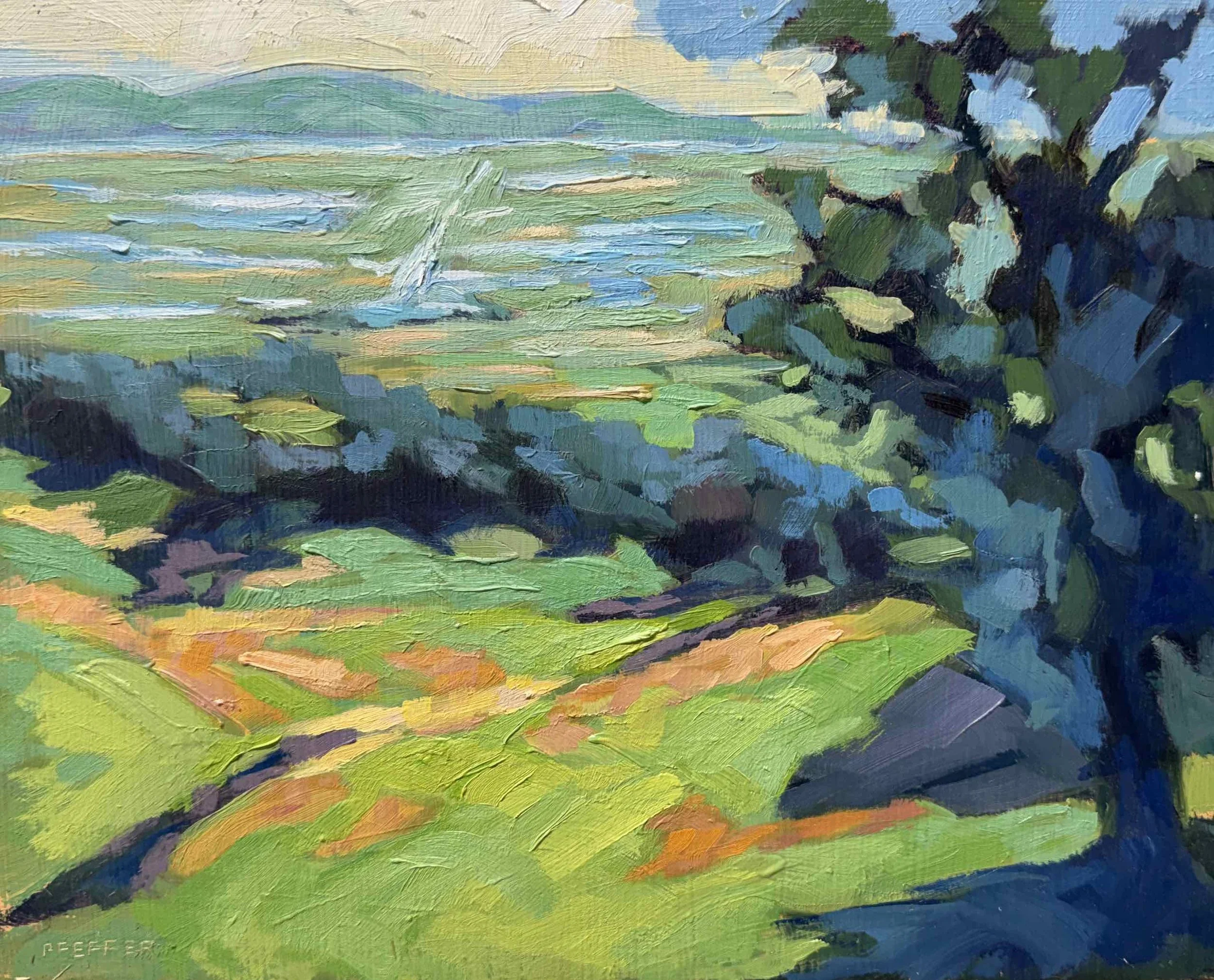 Olompali Color  9x12 Oil on panel