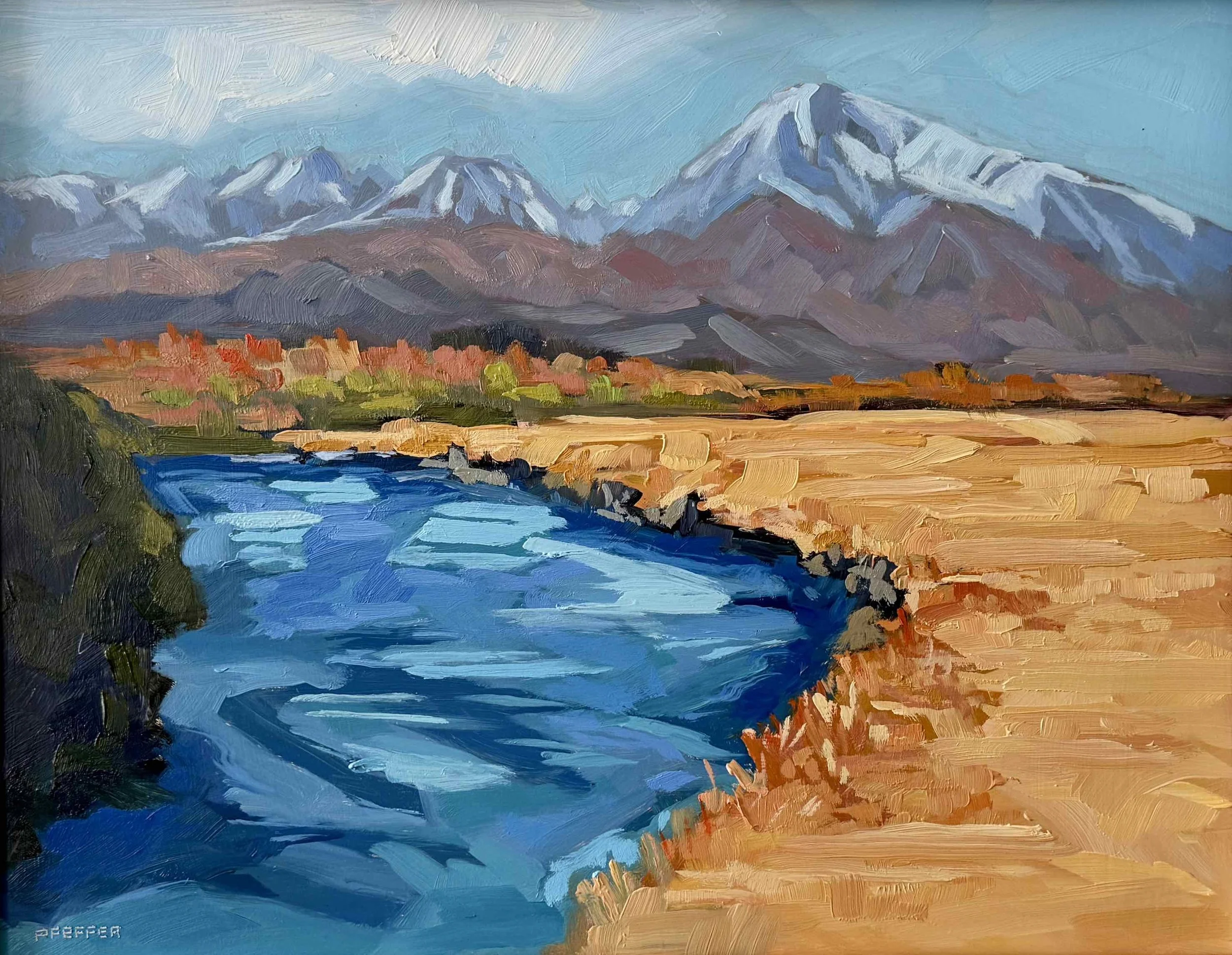 Owens River  11x14 Oil on panel