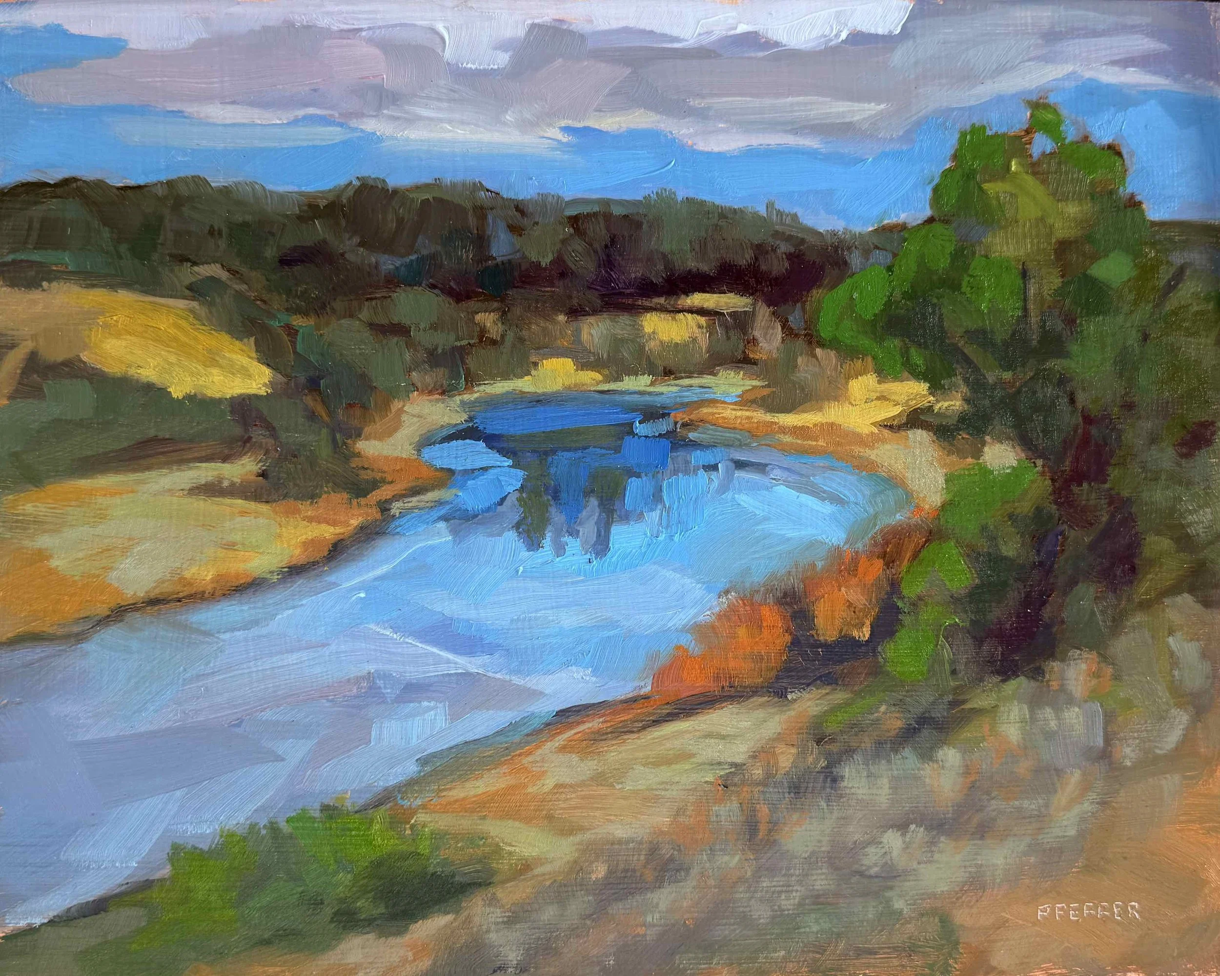 Hat Creek Oil on panel 7x9
