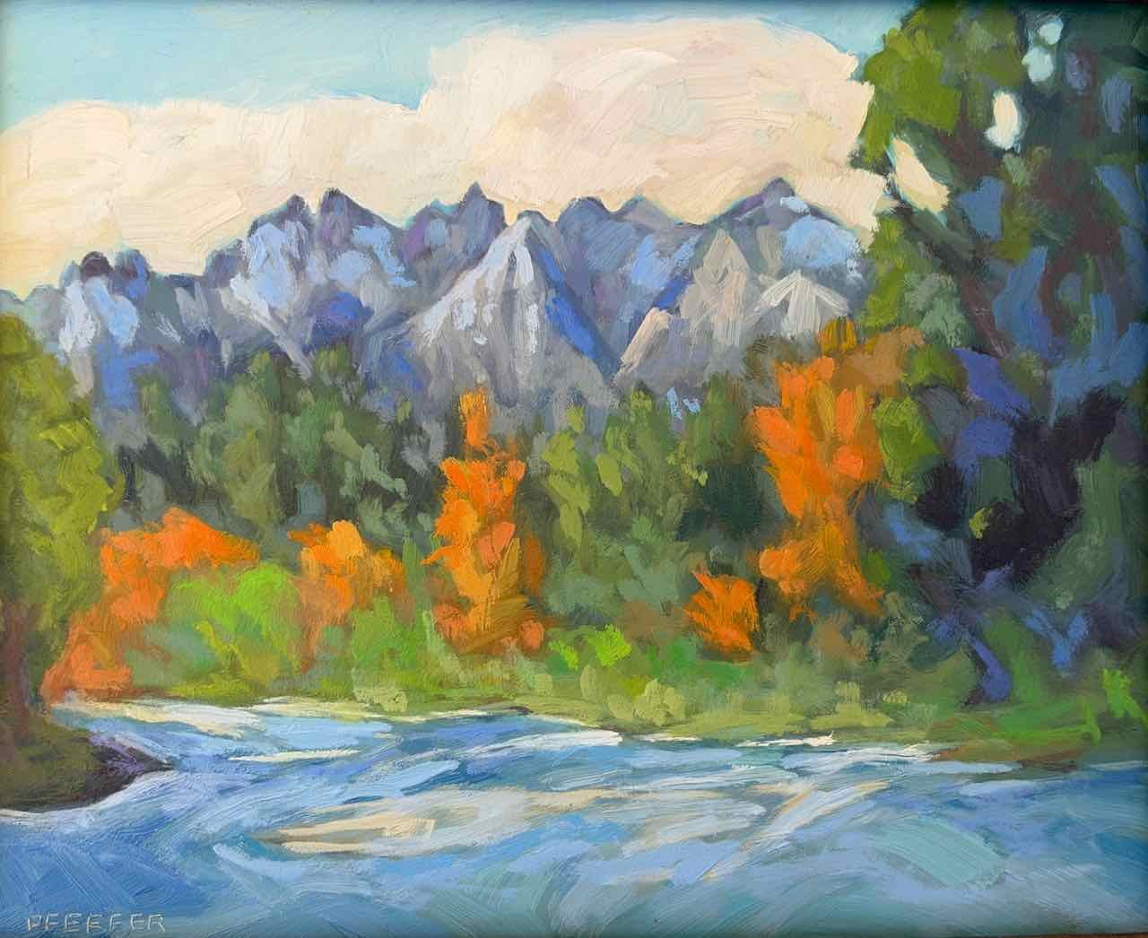 Castle Crag Reflections, oil on panel, 8 x 10 inches
