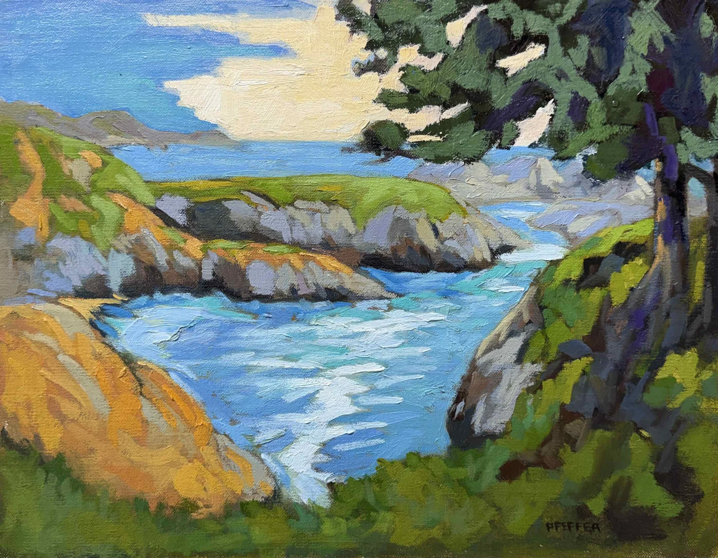 China Cove Point Lobos 11x14