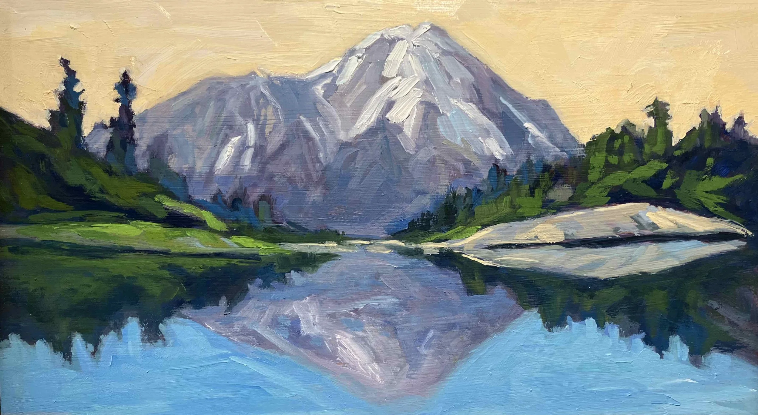 Shasta Gold, oil on panel, 9 x 14 inches  (SOLD)