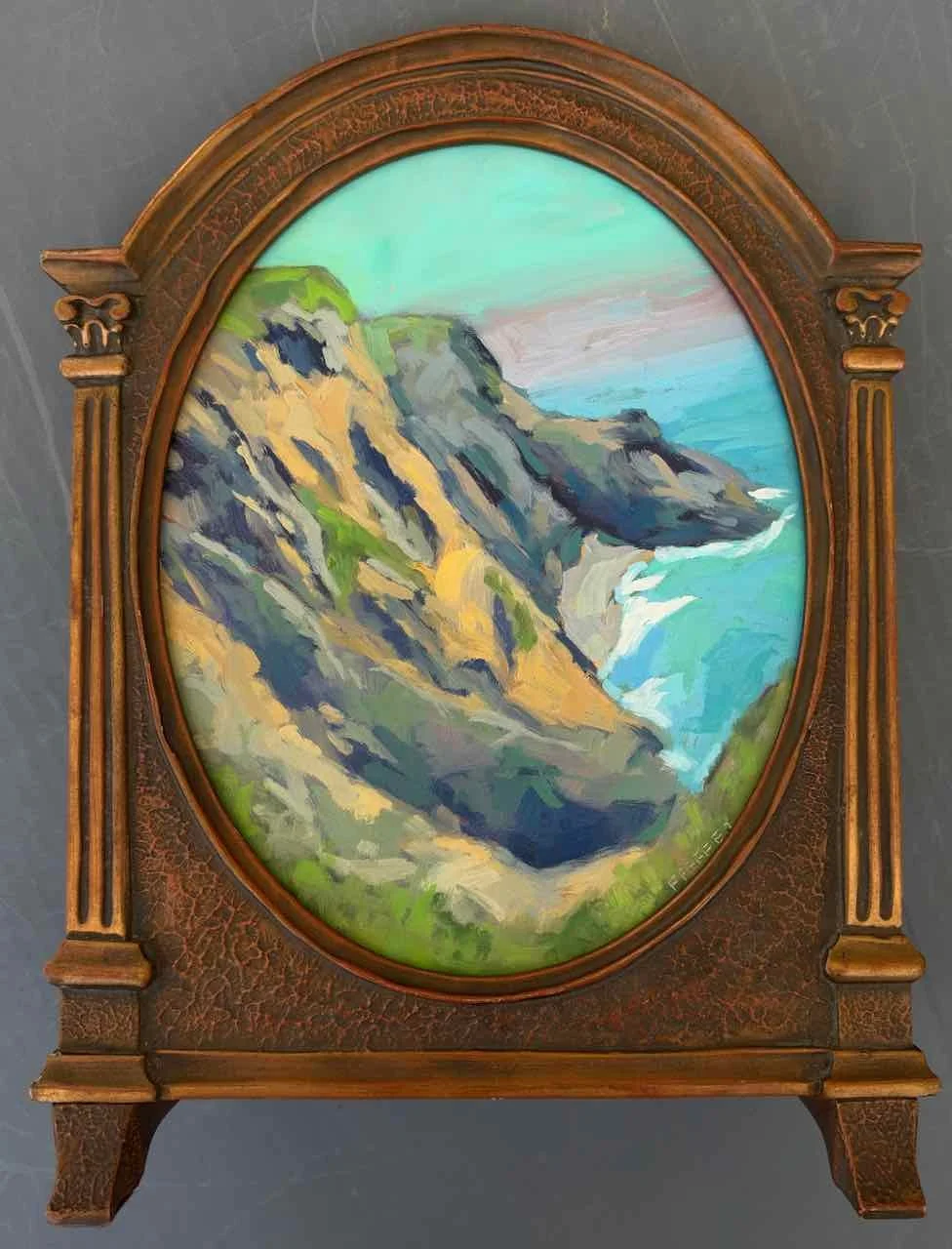 Coastal Glory, oil on panel, 7 x 9 inches
