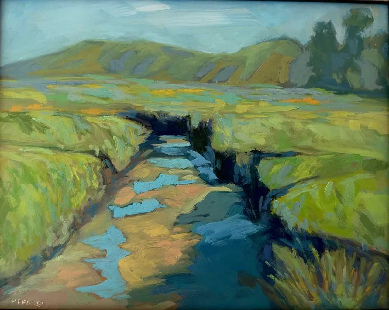 Shollenberger Wanderings, oil on panel, 7 x 9 inches