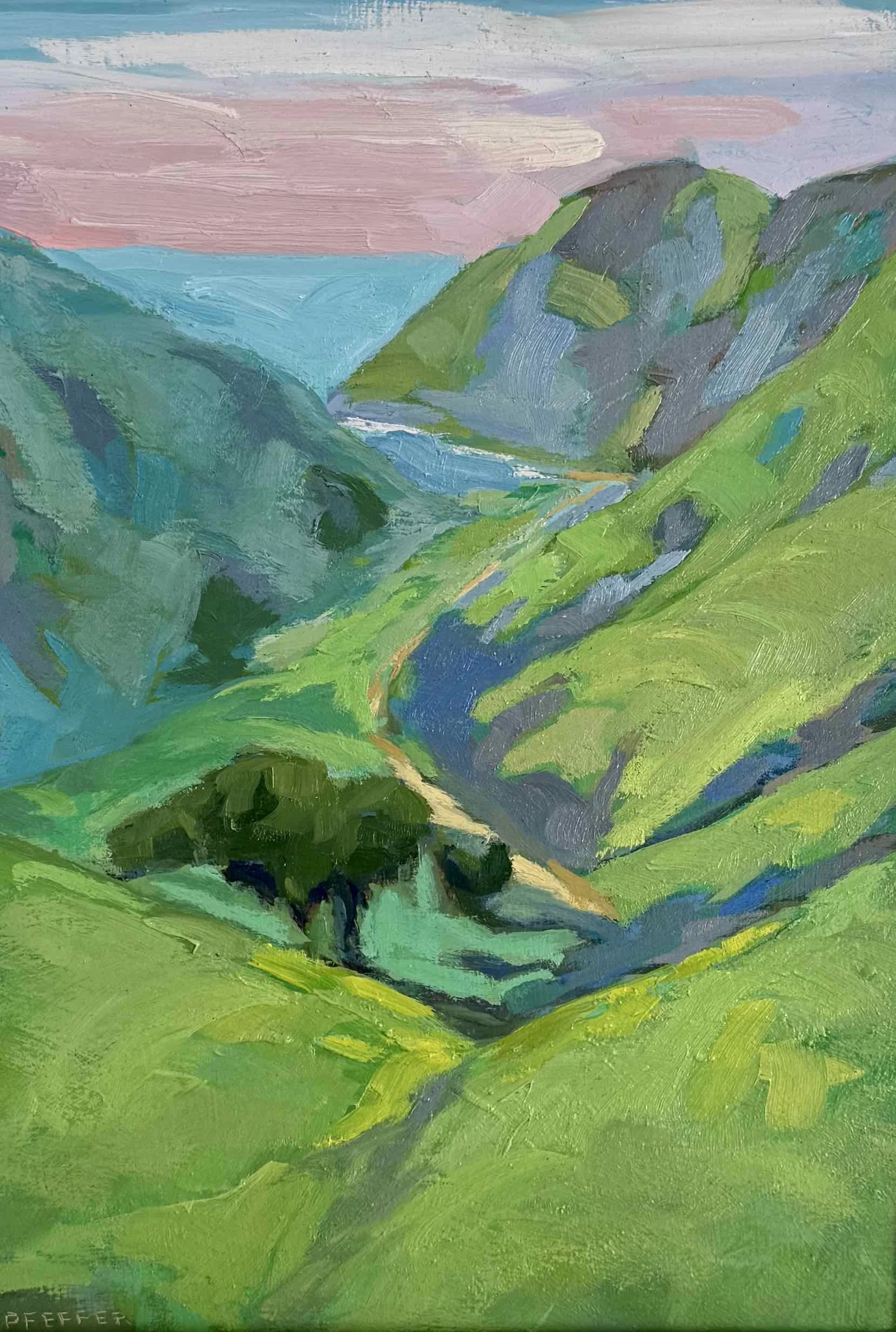 Tennessee Valley Spring  9x12  Oil on panel