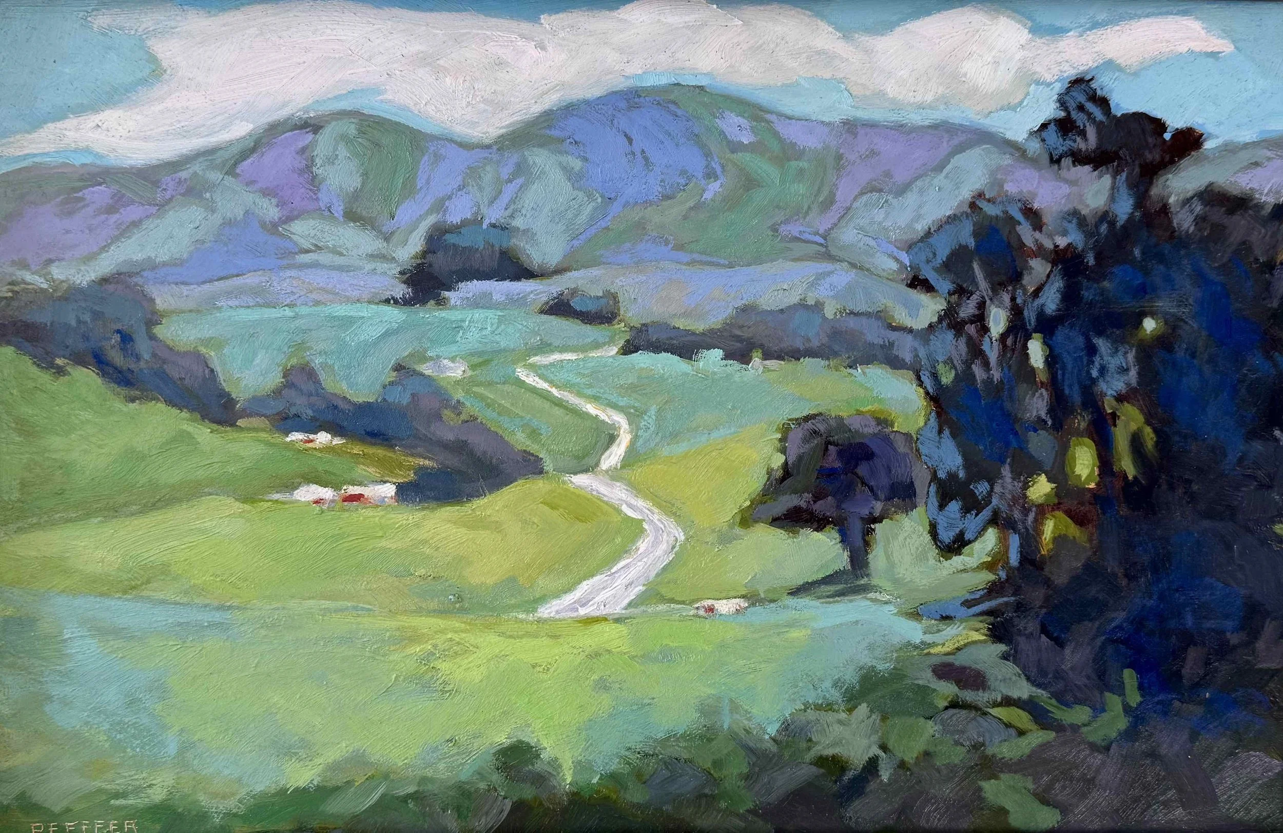 Chileno Valley Road 9x12 Oil