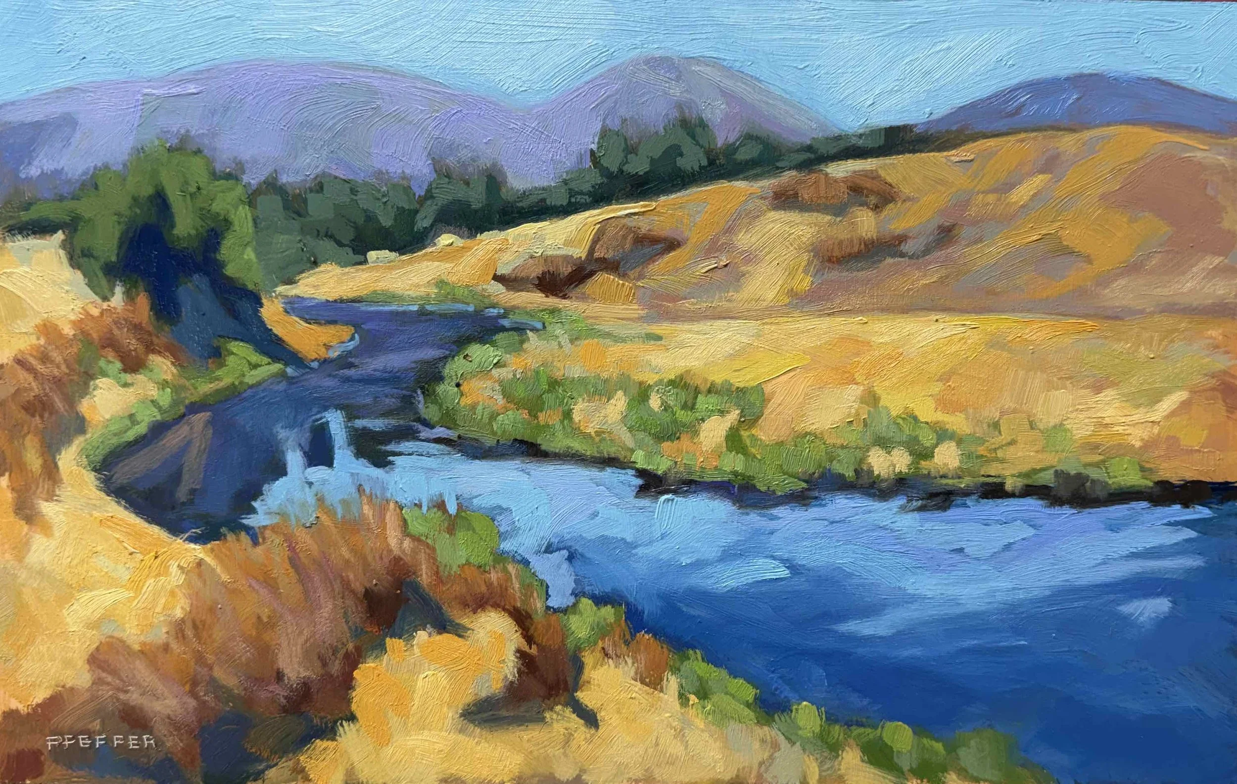 Hat Creek 9x11 Oil on panel