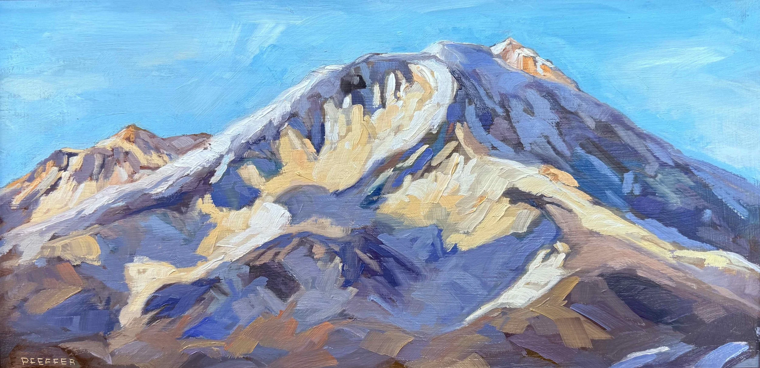 Winter Blues 8x16 Oil on panel