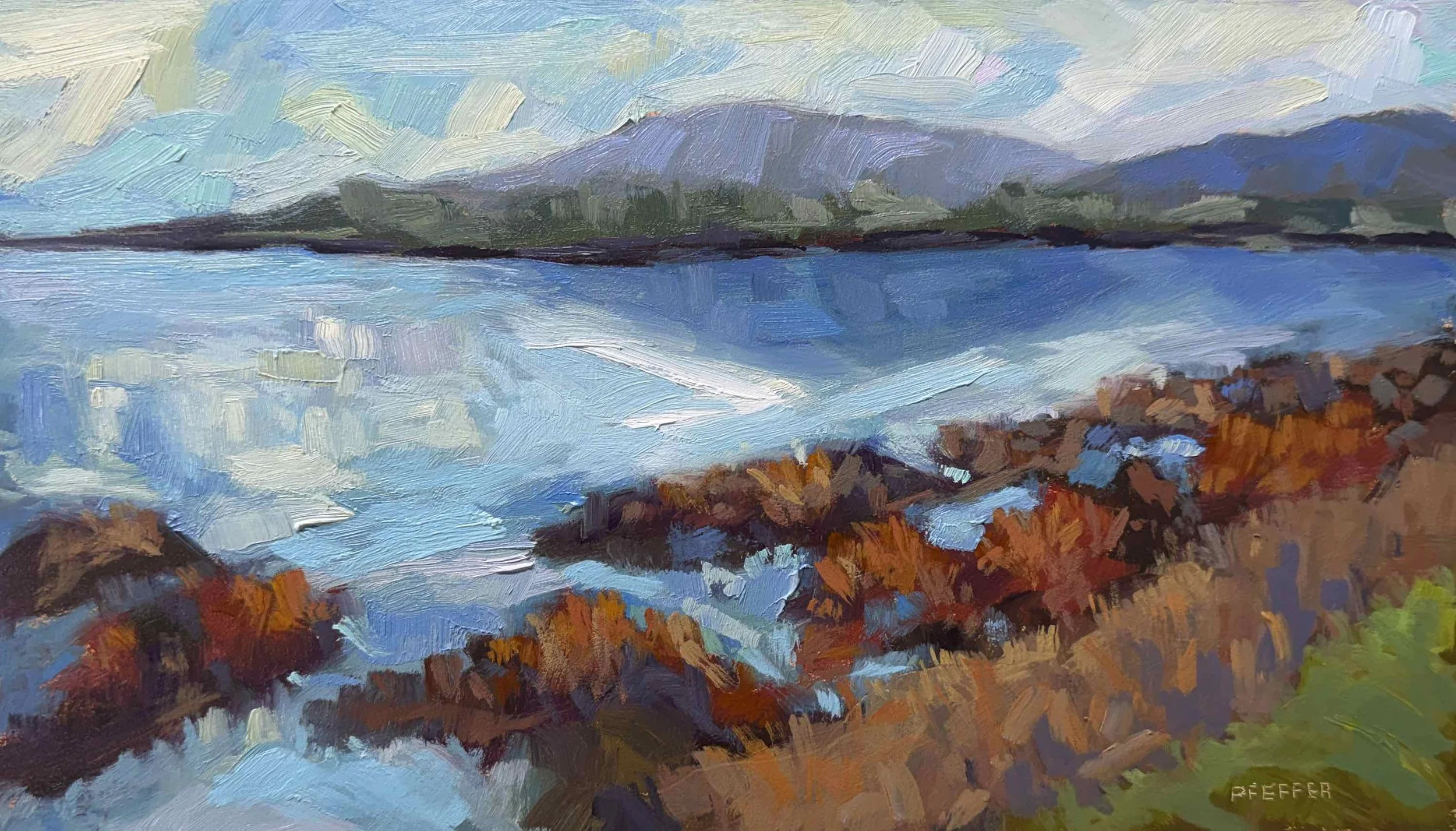 Shollenberger Park  8x14  Oil on panel