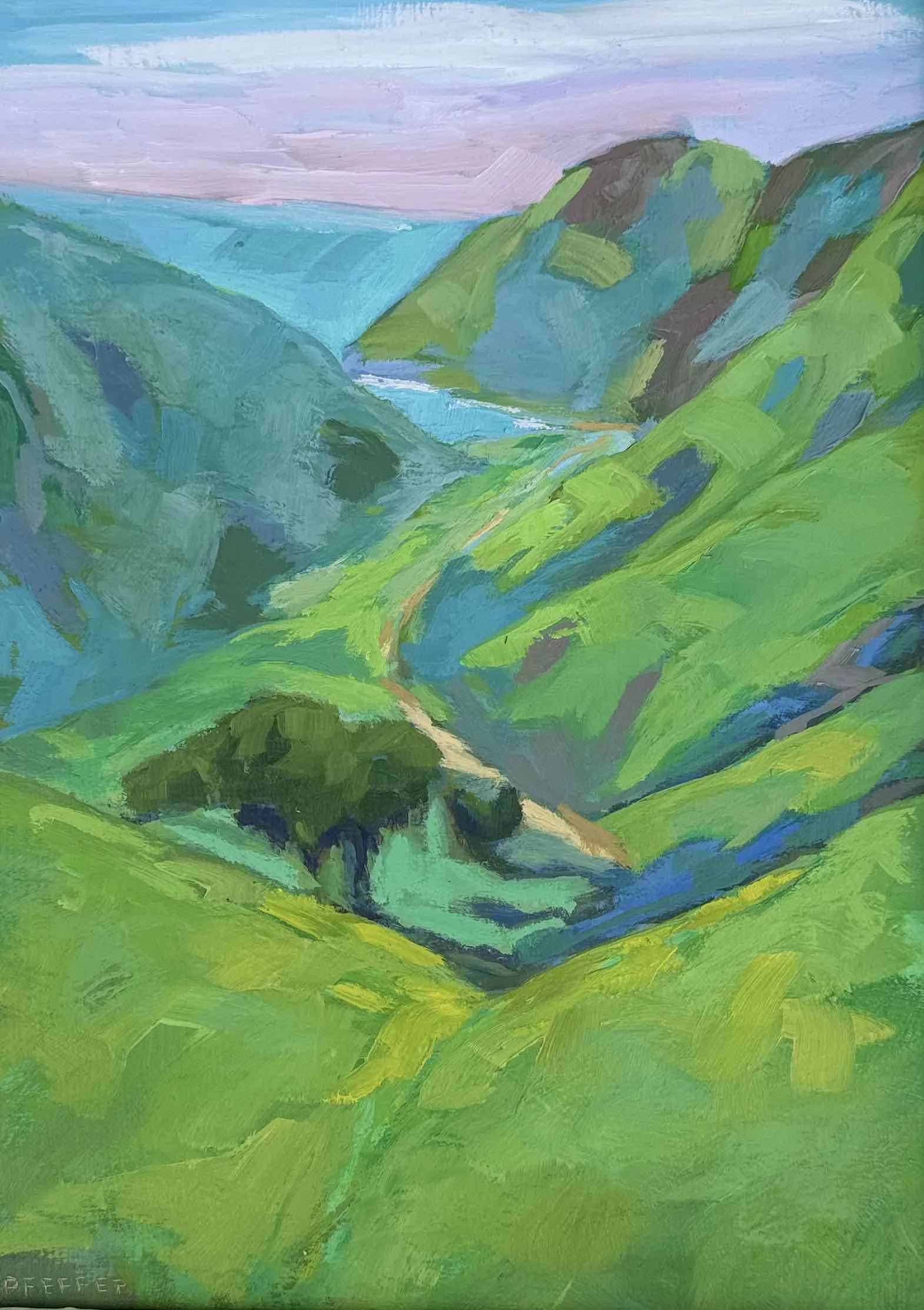 Tennessee Valley Spring 9x12 Oil on panel