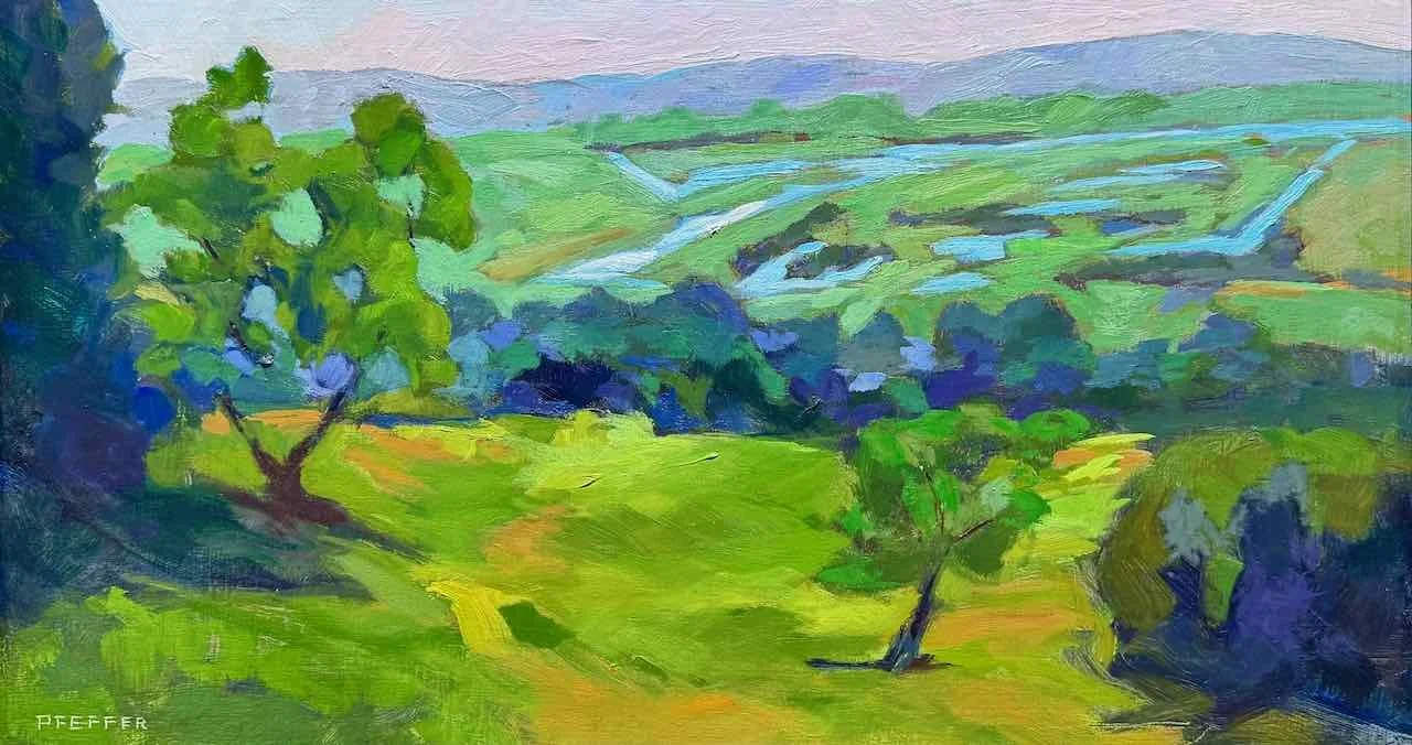 Olompali Panorama 9x12 Oil on panel