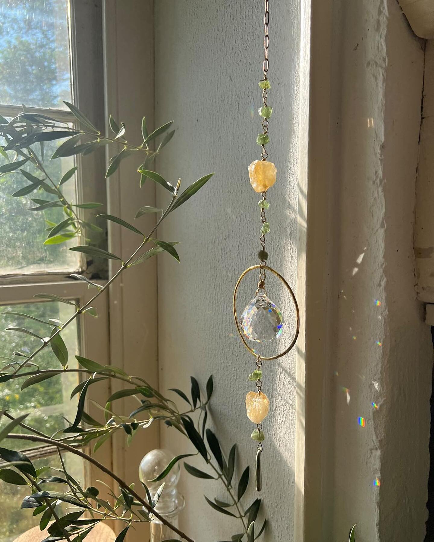 One of our sun catchers in the wild. 💫 

Thank you @elisaraspanti for sharing this photo of your sun catcher in your beautiful space. 😌

If you would like your own magic maker, you can shop sun catchers in person at @berwynfarmersmarket on July 30t