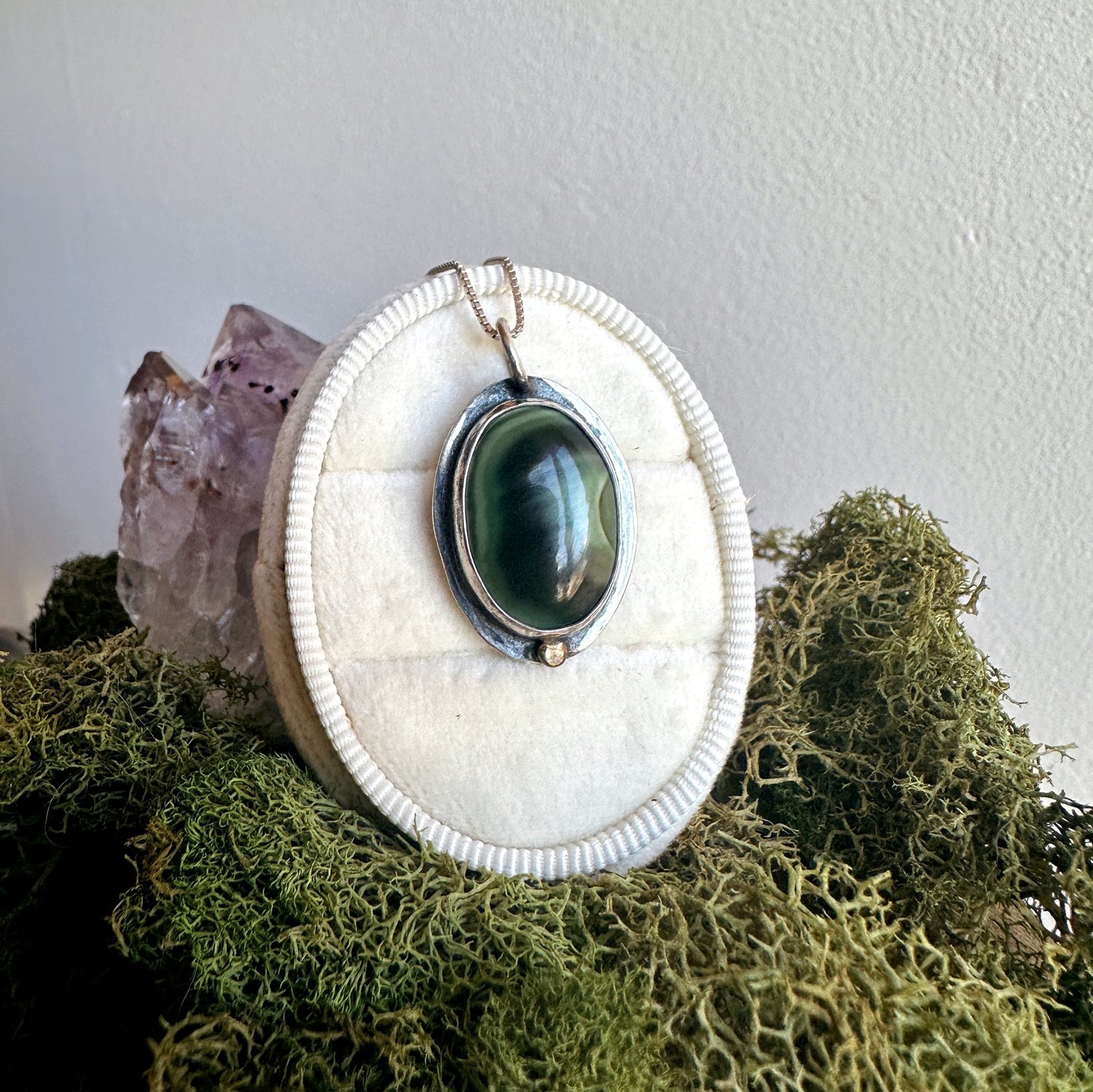 Green Imperial Jasper and Sterling Silver Necklace — Helen Ethel Jewelry  Artisan Jewelry, Consciously Crafted