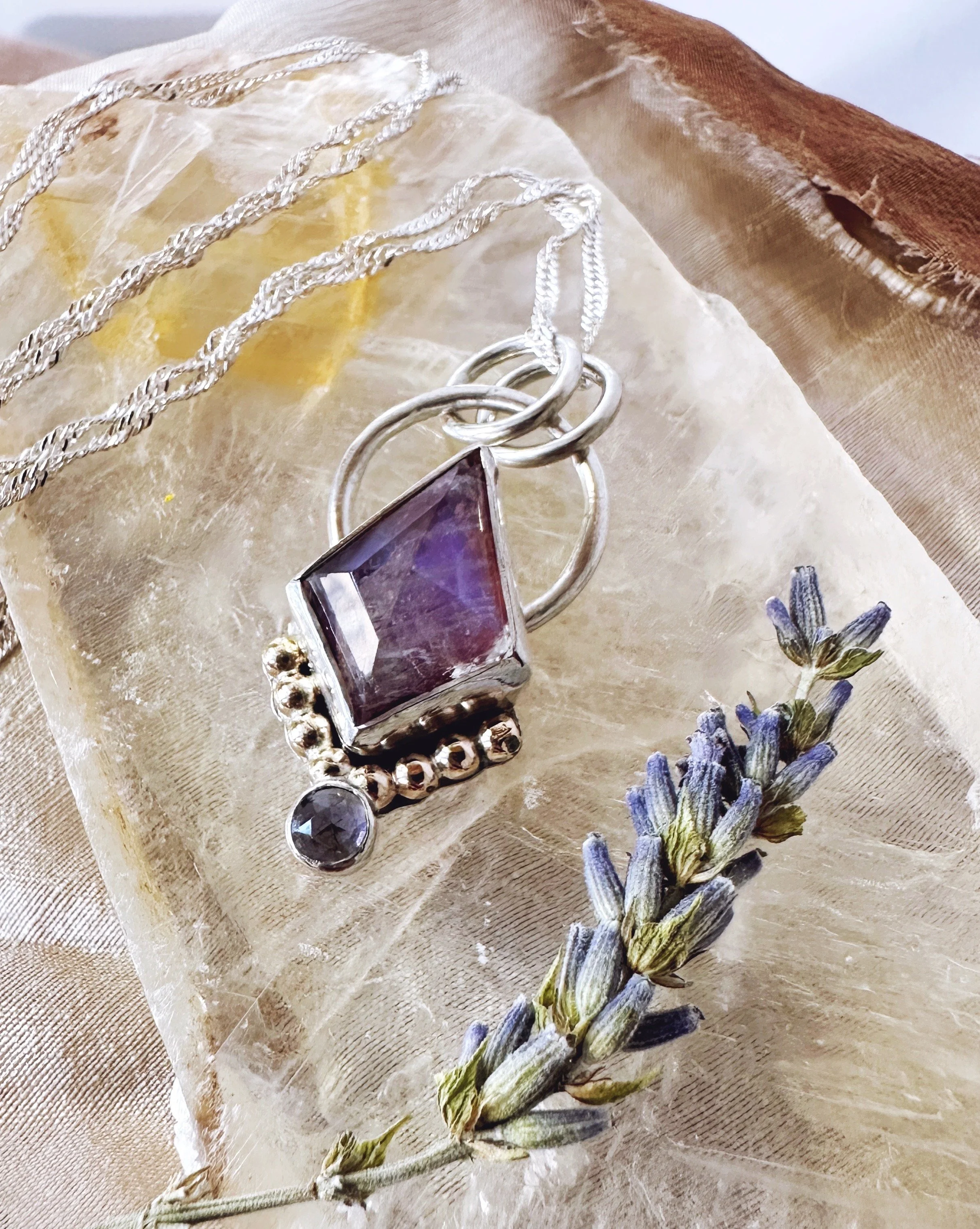 Jasper and Moonstone Doublet Pendant