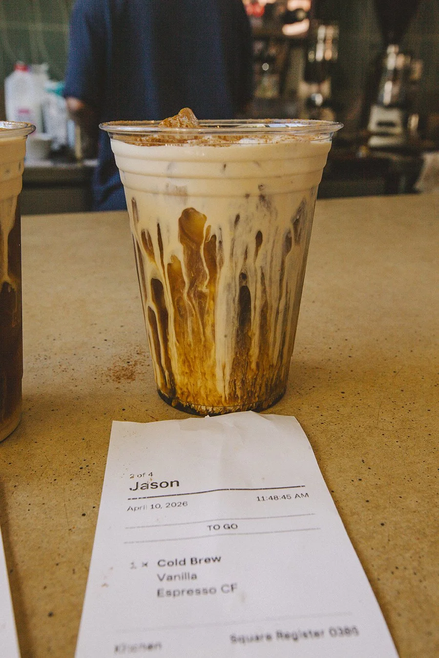 Jason's sexy coffee at Coffee Coffee, April 2026