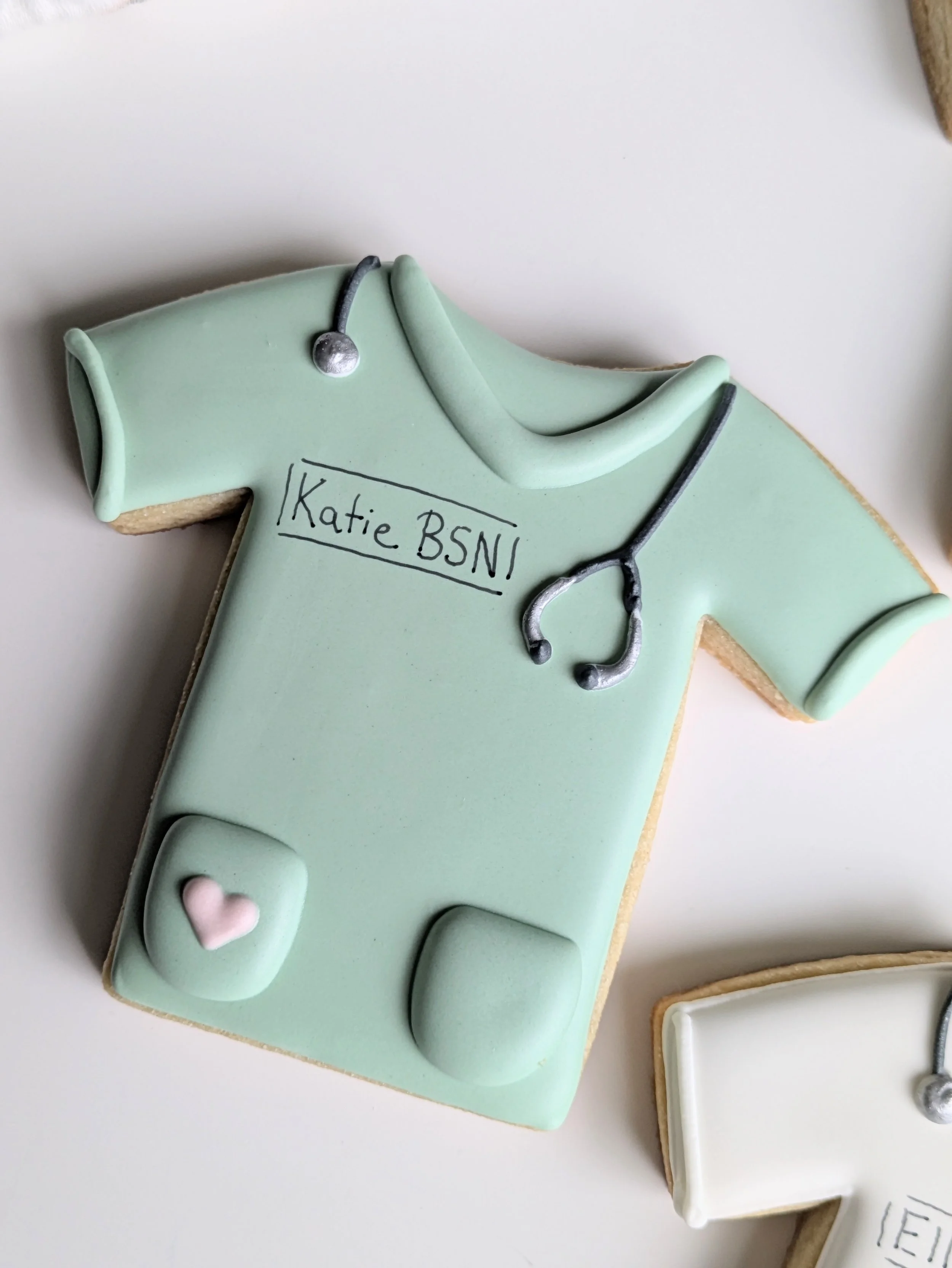 Personalized Scrub Shirt Cookie