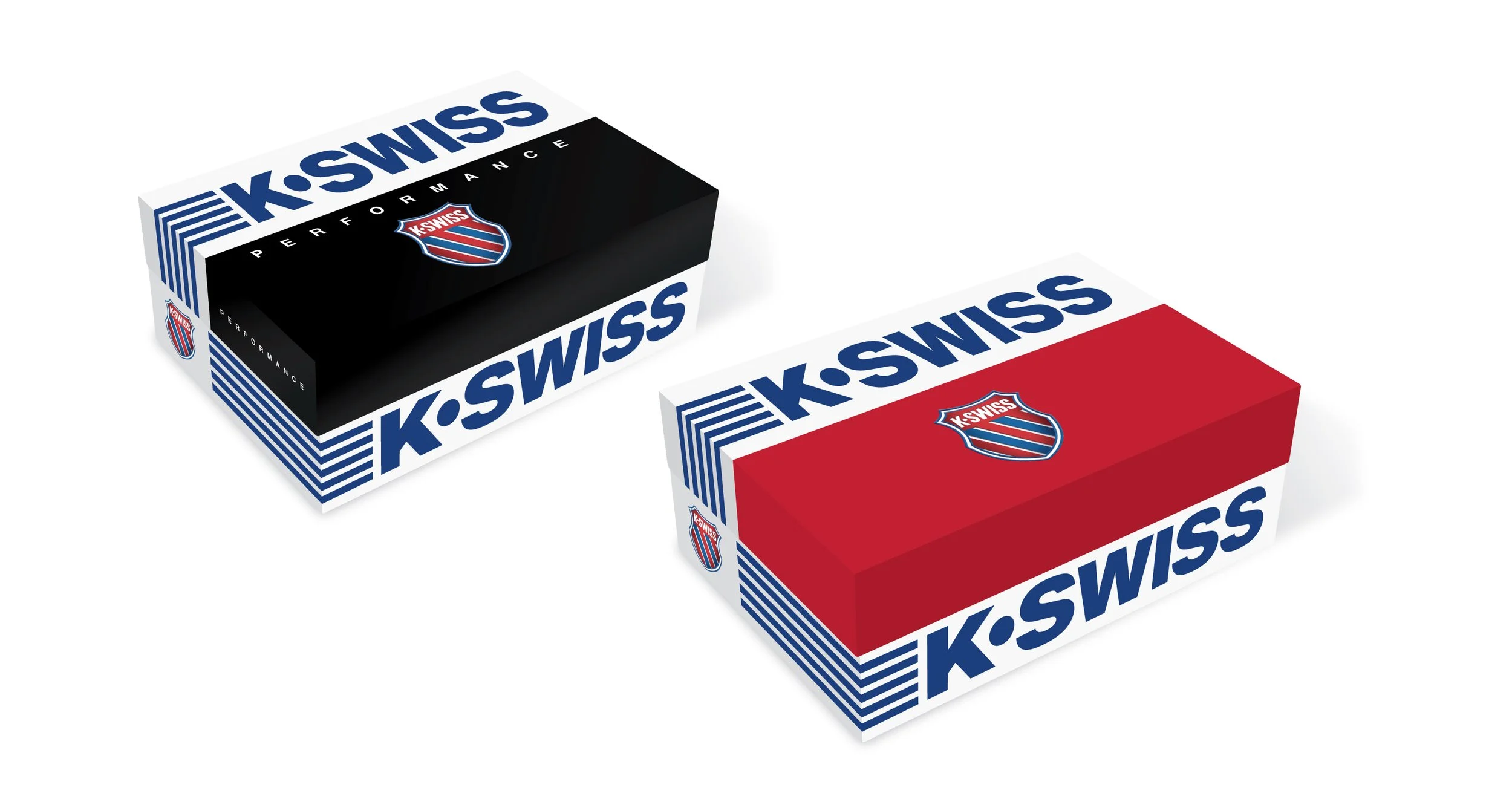 K-SWISS Packaging: Art Director and Designer Including NEW Logo and branding elements