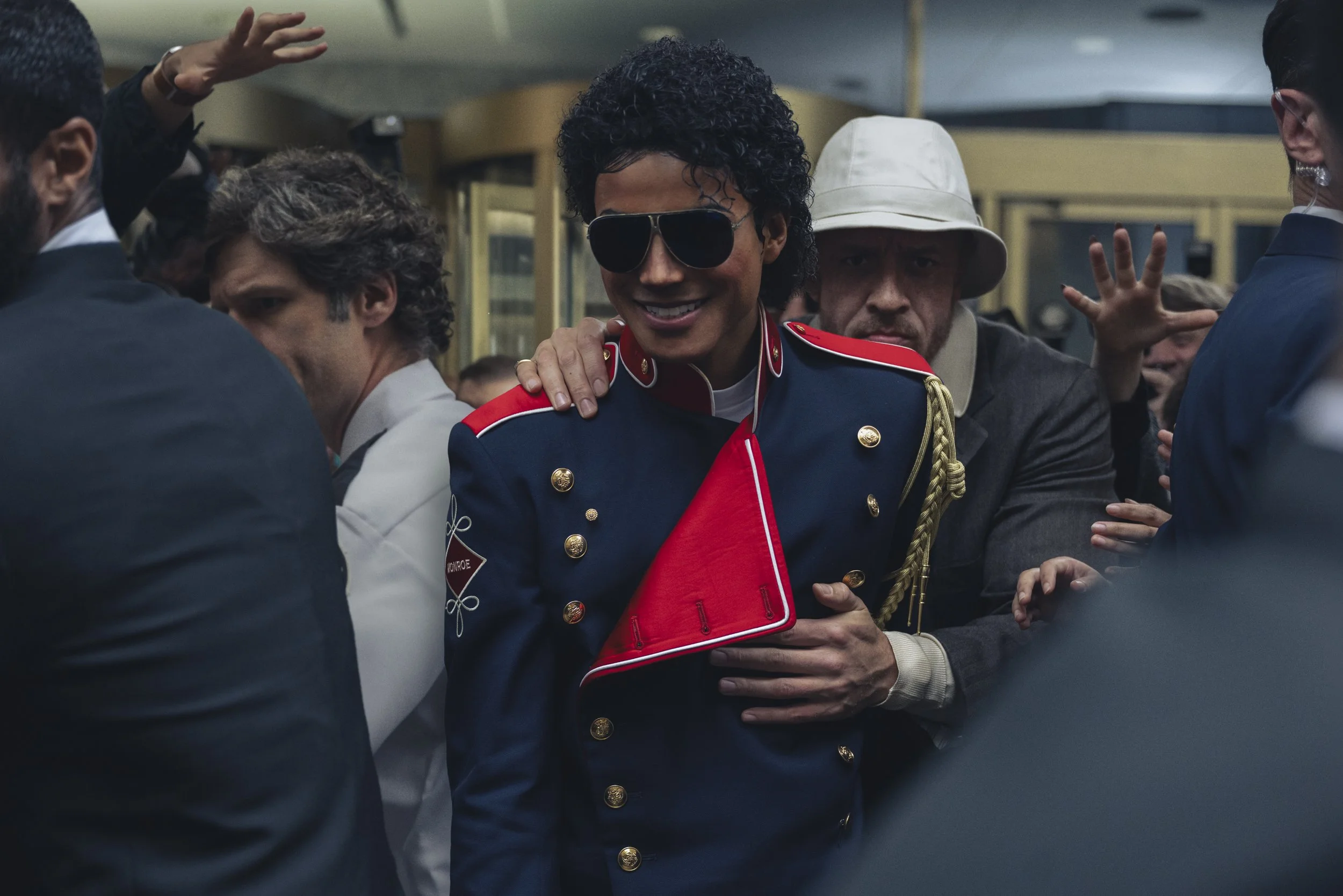  Jaafar Jackson as Michael Jackson and KeiLyn Durrel Jones as Bill Bray in  Michael  • Photo Credit: Glen Wilson / Lionsgate 