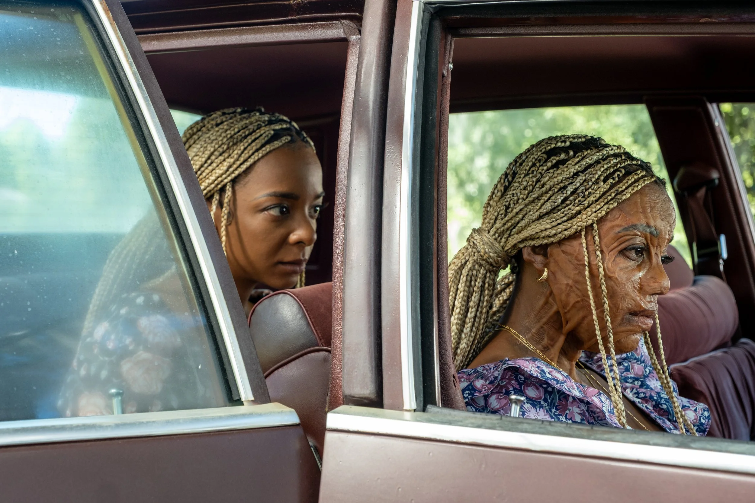  Kara Young stars as Racine and Mallori Johnson as Anaia in ‘Is God Is’ • Photo Credit: Patti Perret, Amazon MGM Studios, Orion Pictures 