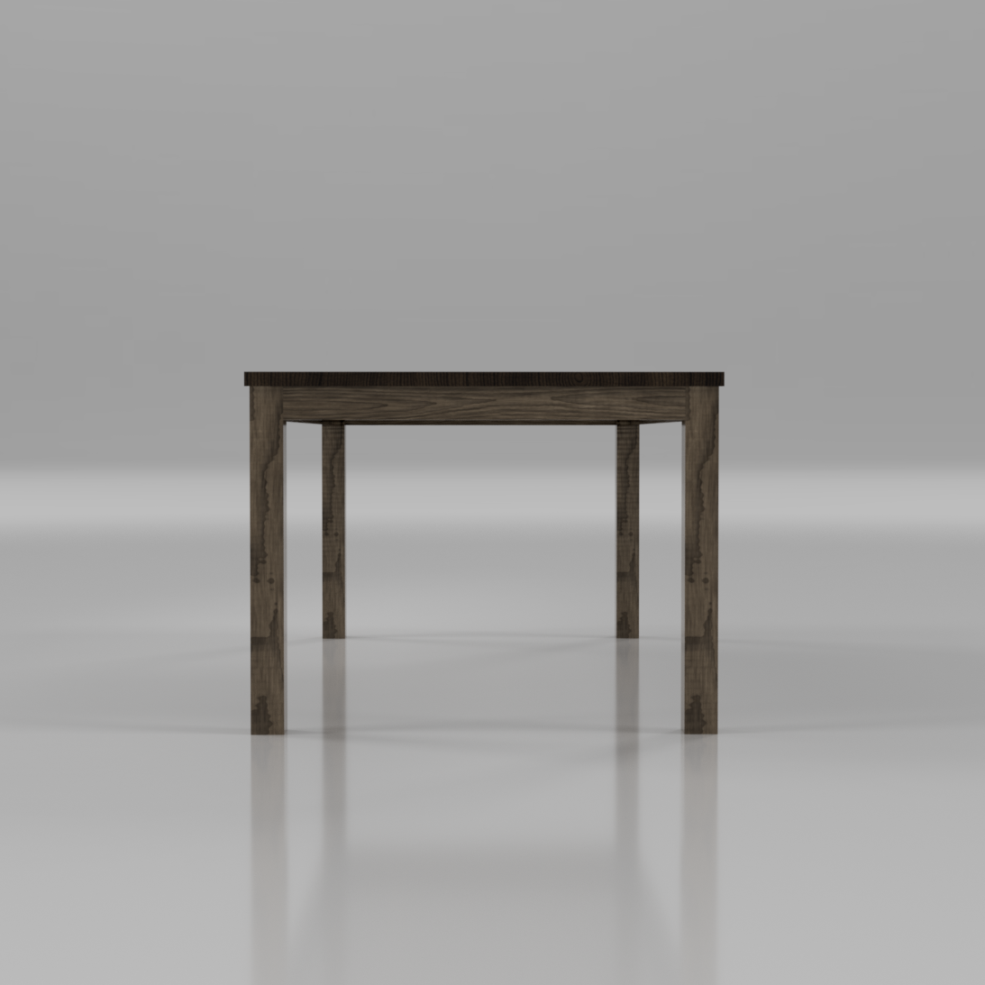 Timber Dining table with square timber base