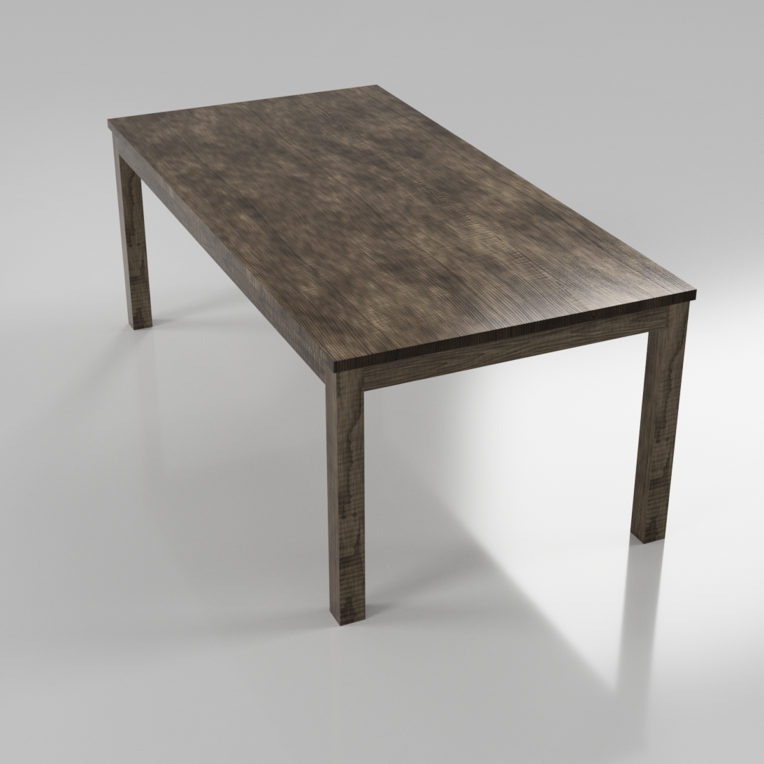 Timber Dining table with square timber base