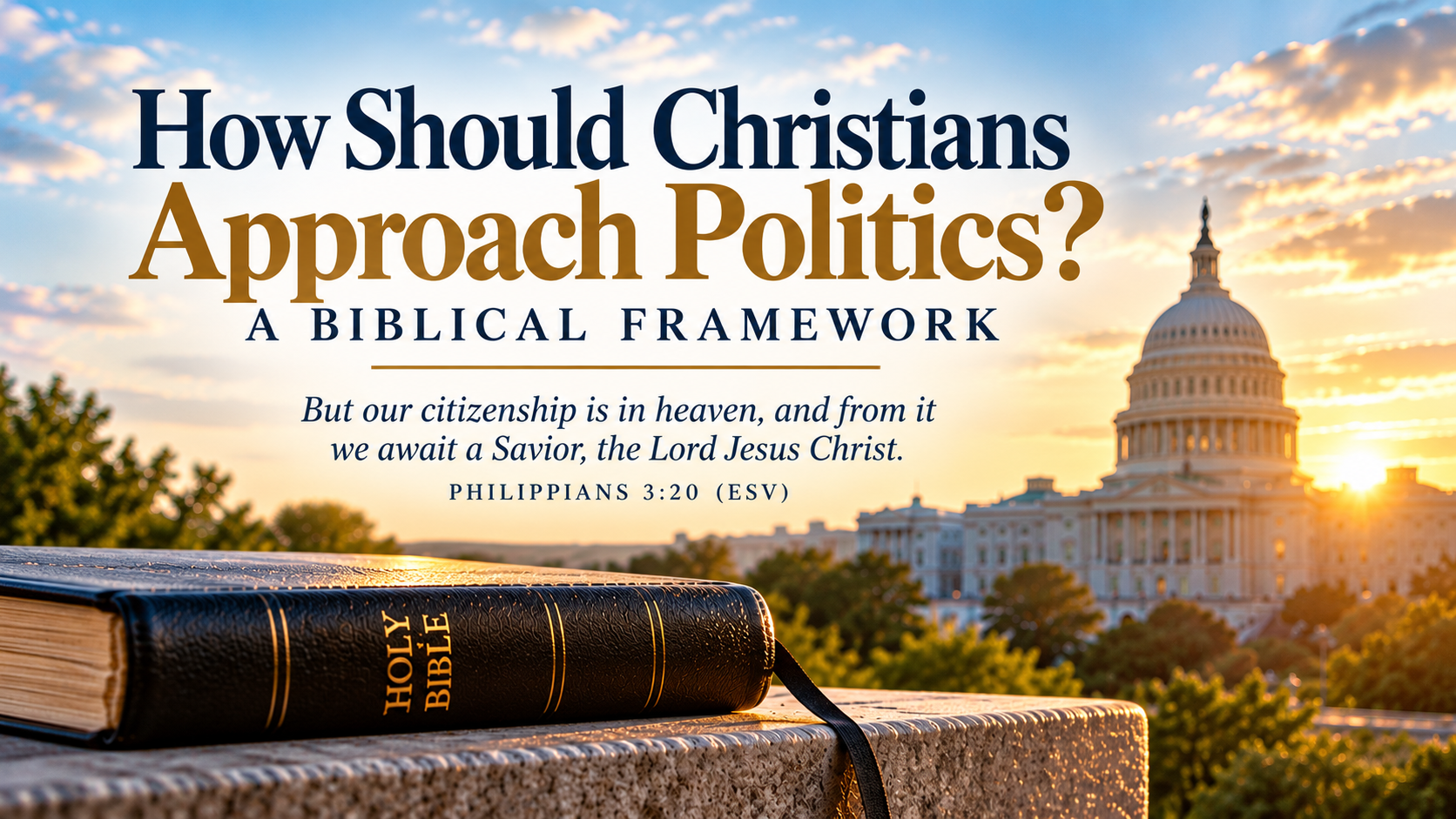 How Should Christians Approach Politics? A Biblical Framework