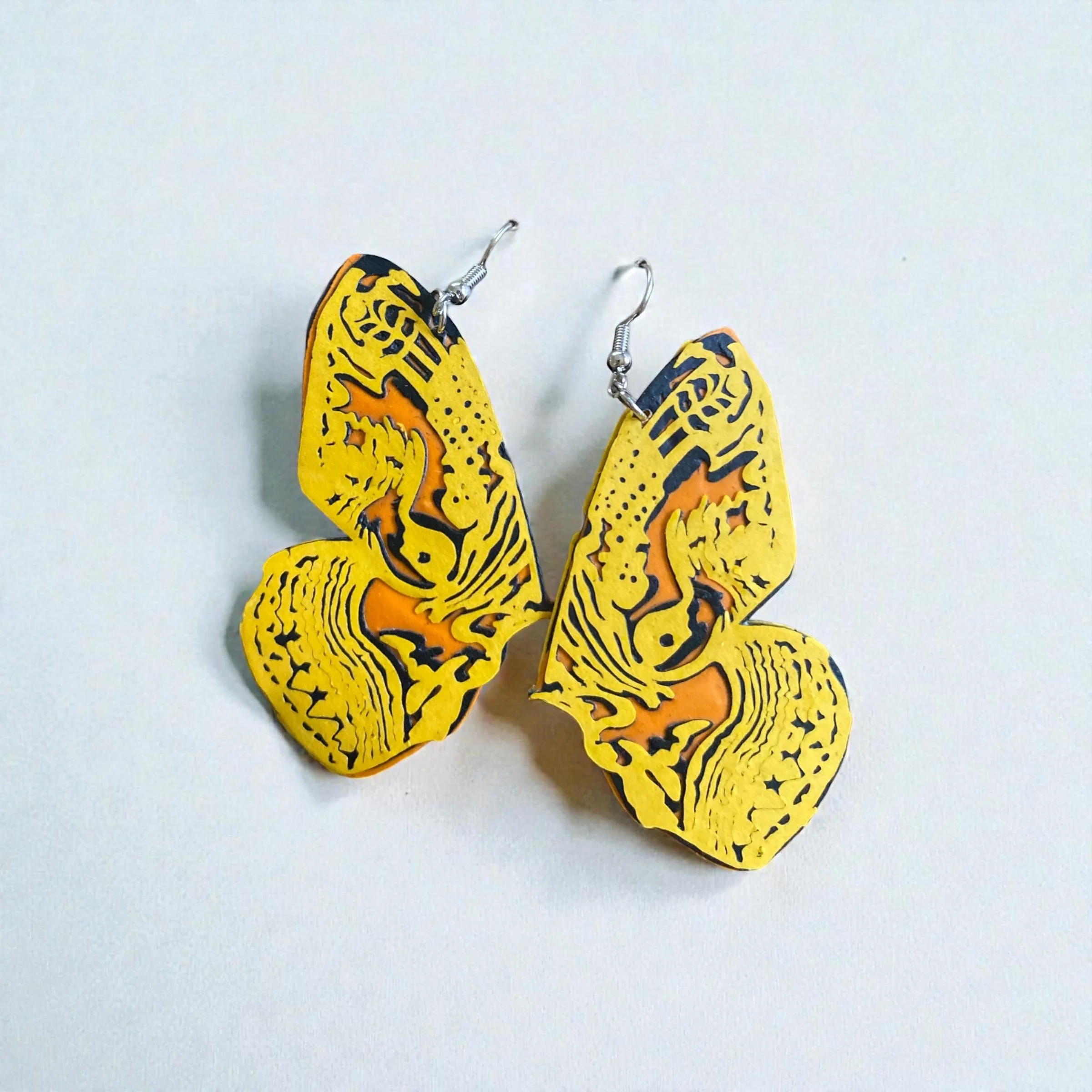 Owl Moth Earrings