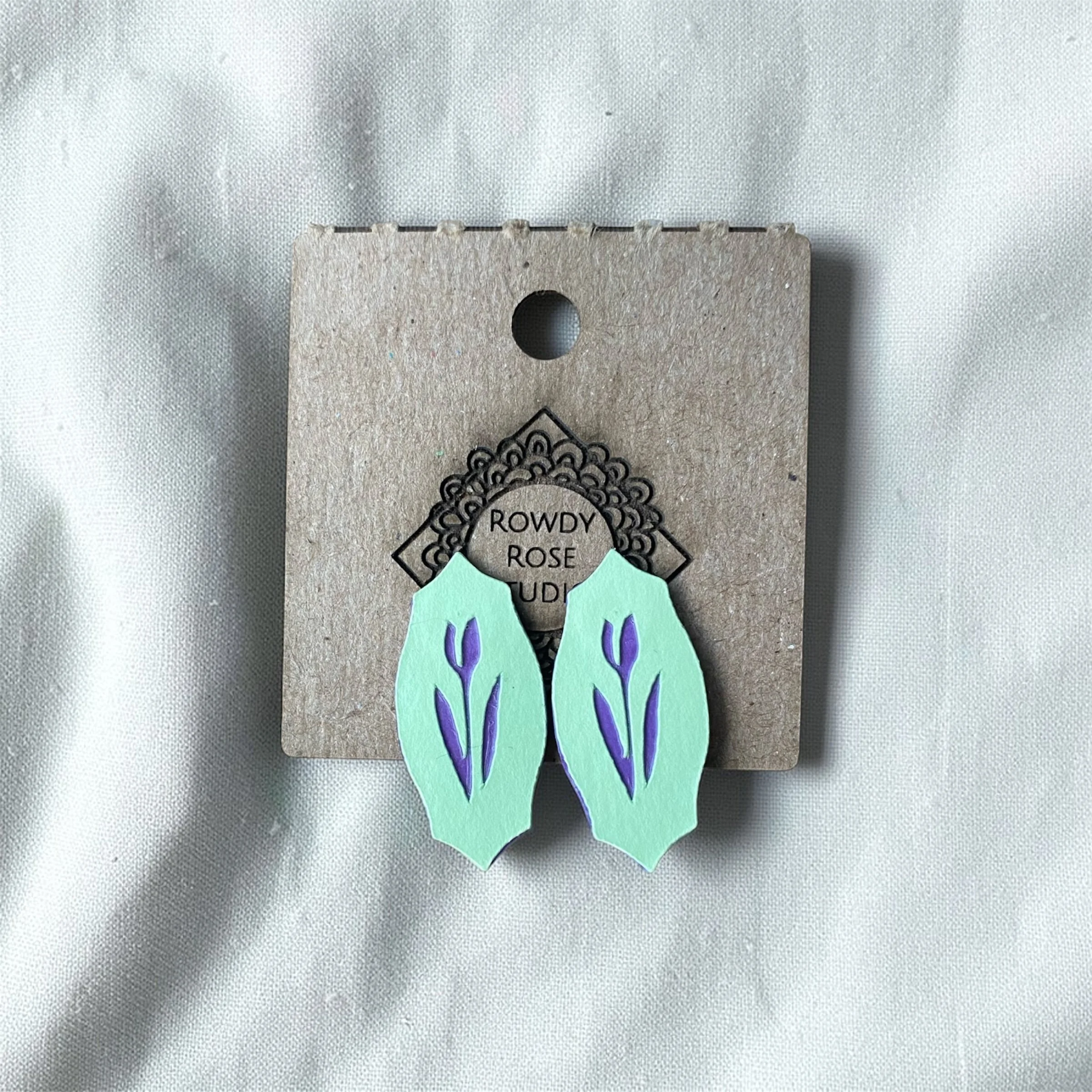 Spring Tulip Cutout Studs