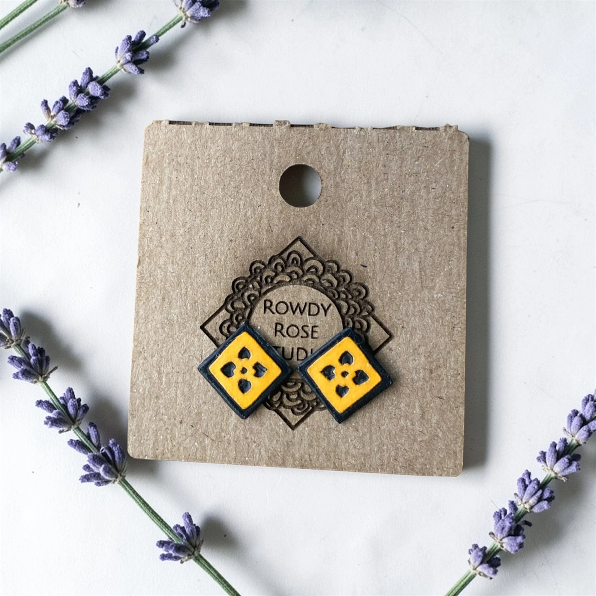 Bold Bloom Tile Studs