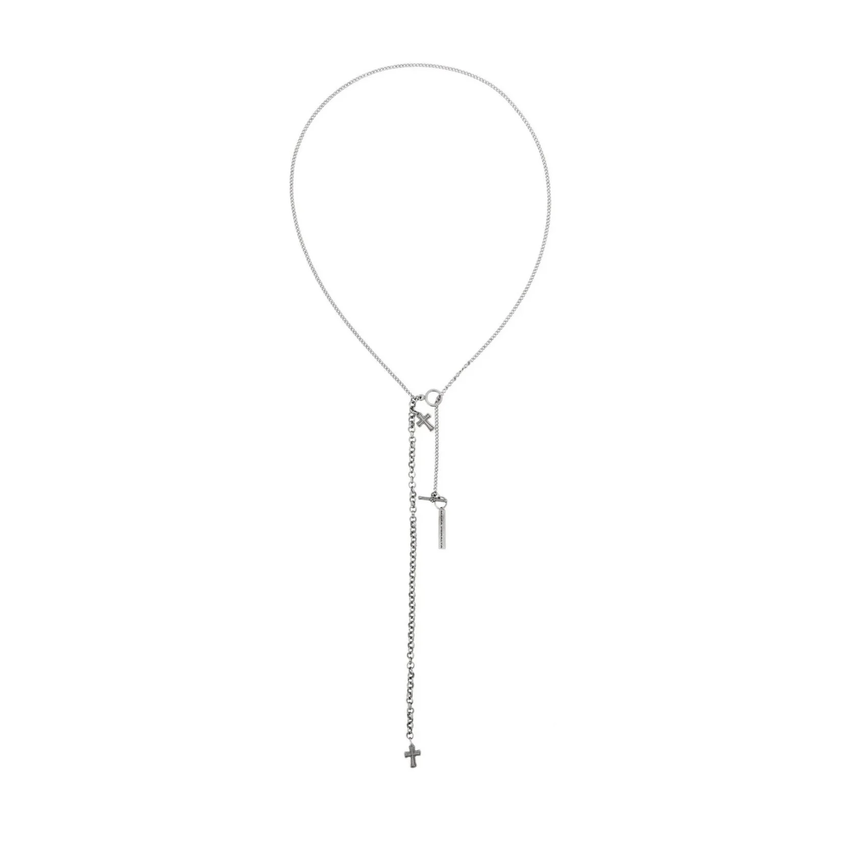 MARA PERALTA Lariat Cross Necklace