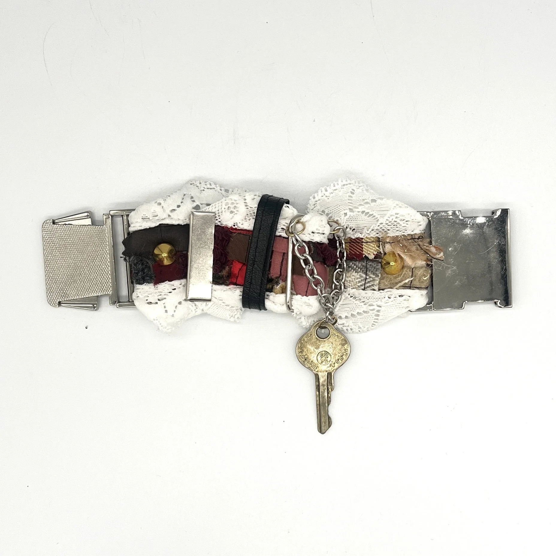 HVY WTHR Lace Trim Key Cuff