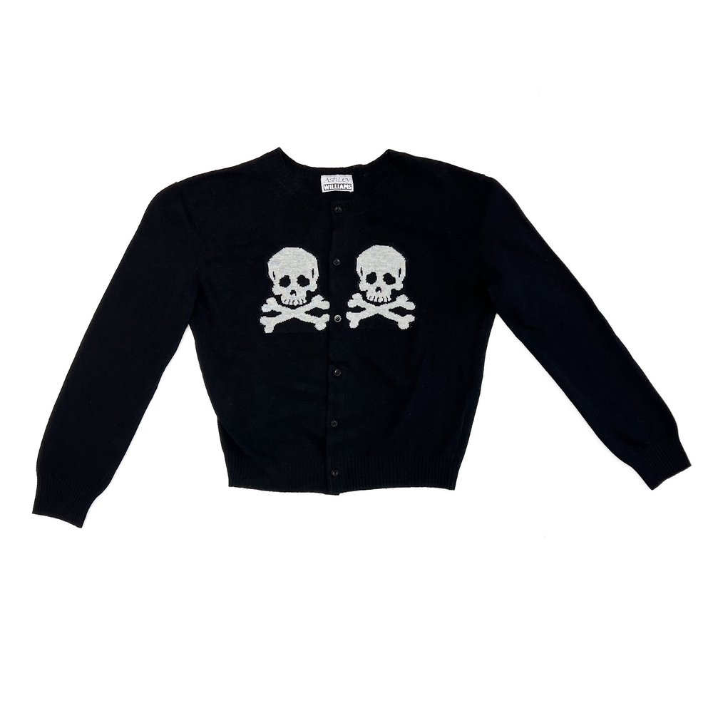 ASHLEY WILLIAMS Skull Knit Cardigan — Retail Pharmacy