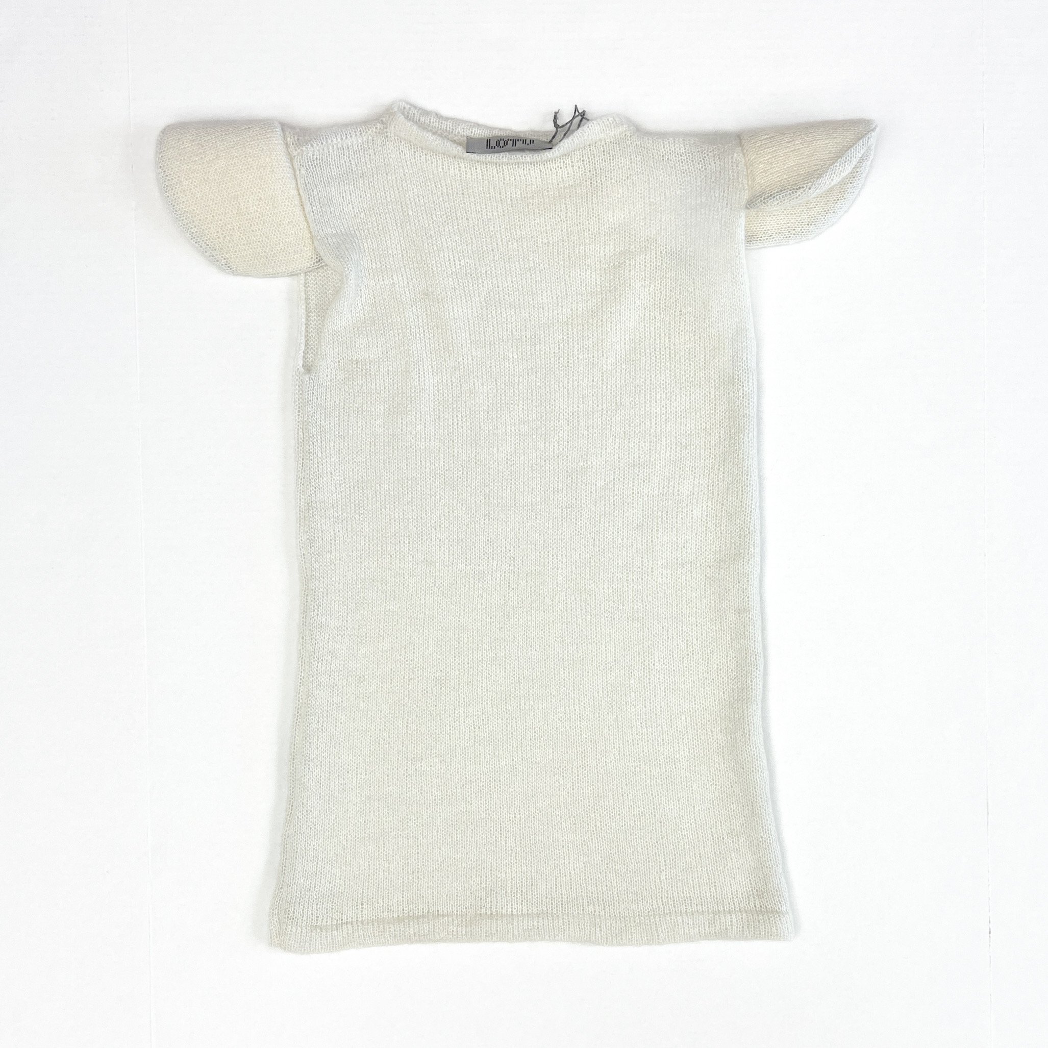 LILIES OF THE VALLEY Cream Shoulder Pad Top