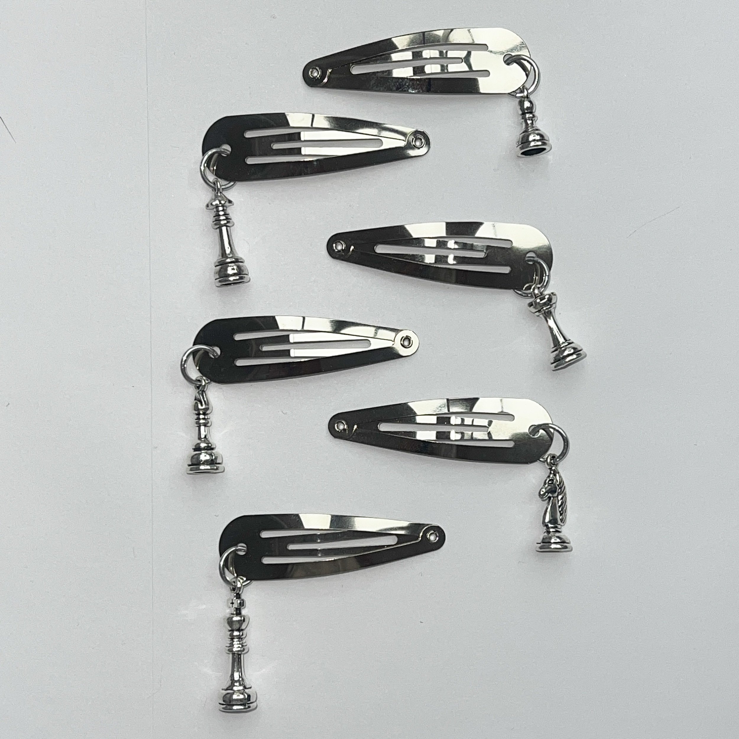 DEATH IN MIDWINTER Chess Set Hair Clips