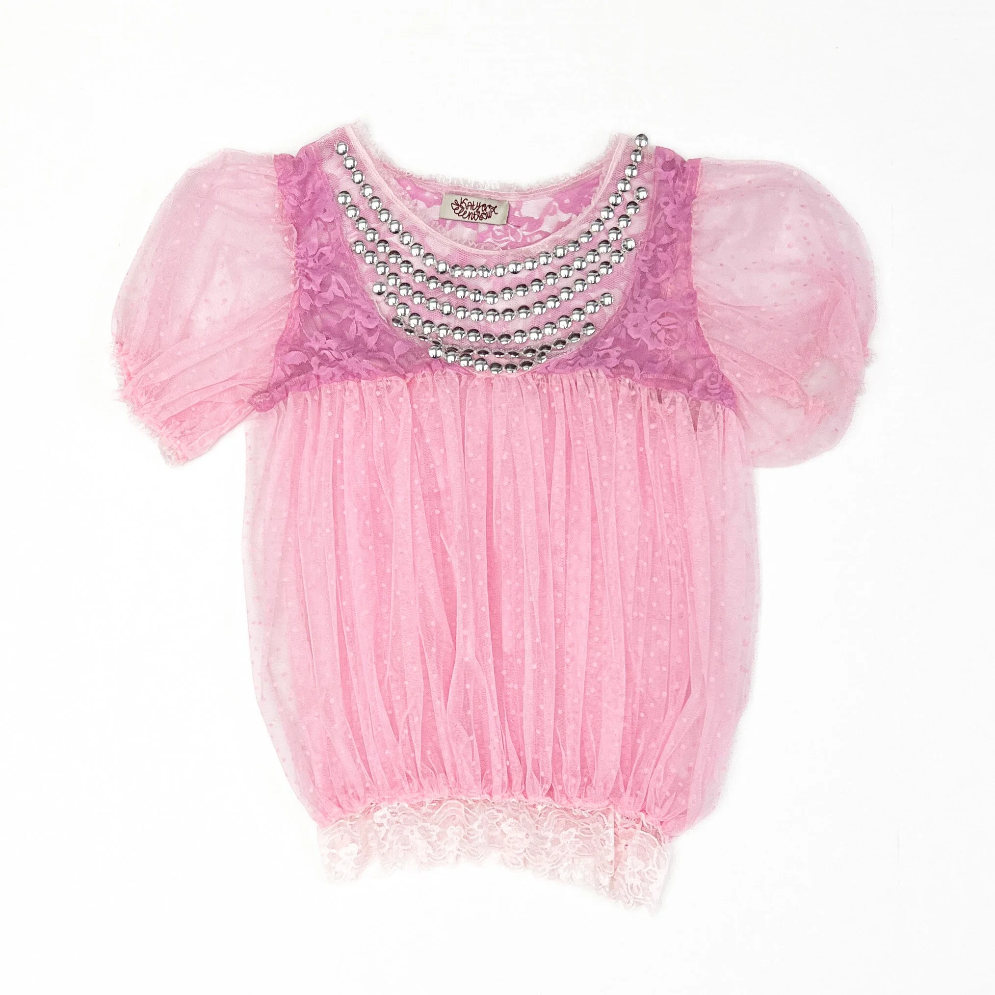 KATYA ZELENTSOVA Pink Babydoll Top