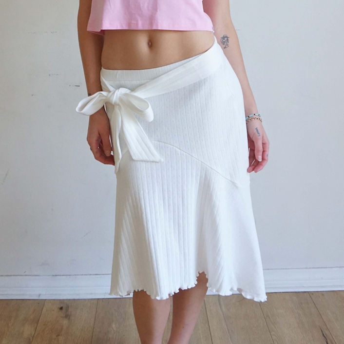 BLONDITA Pointelle Whitney Skirt