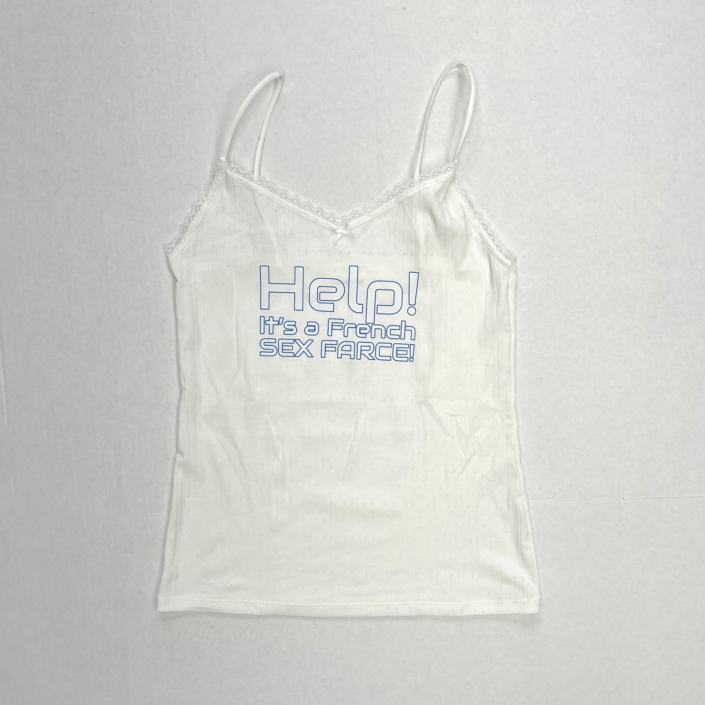 ELLEN JARNEFELT Sex Farce Pointelle Tank