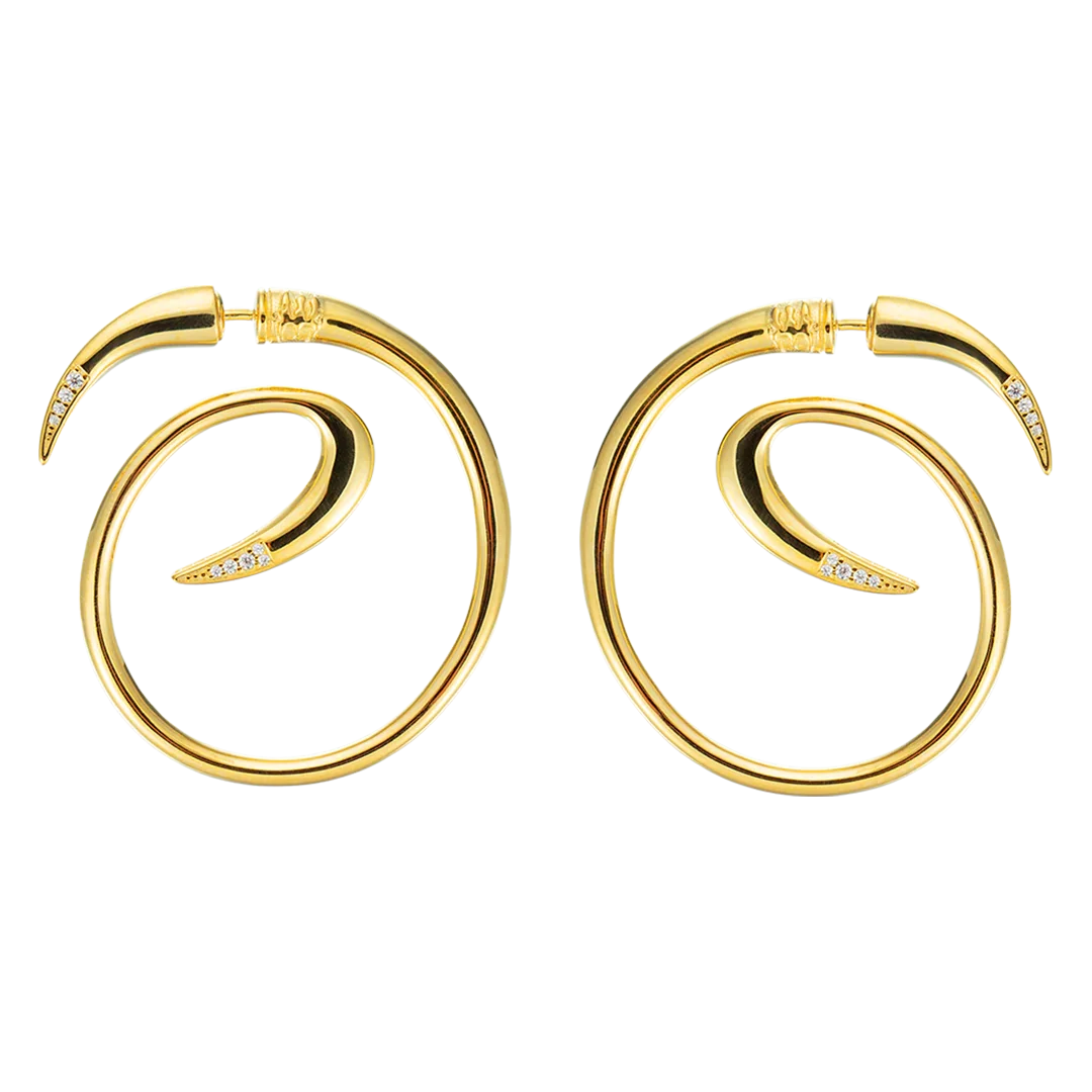 EBONNY MUNRO Gold Go-Go Hoops