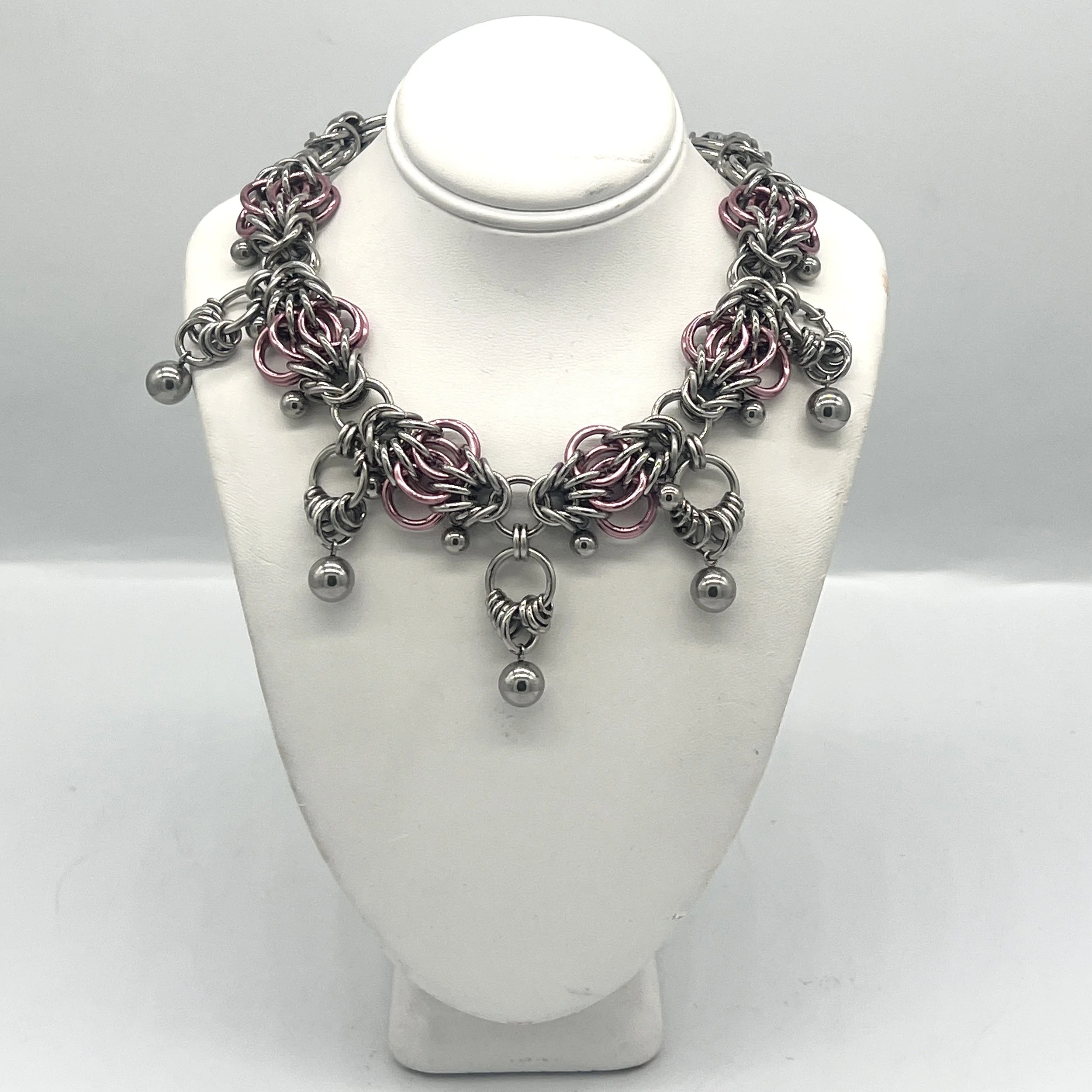 SWORDHEARTED Pink Dewdrop Necklace