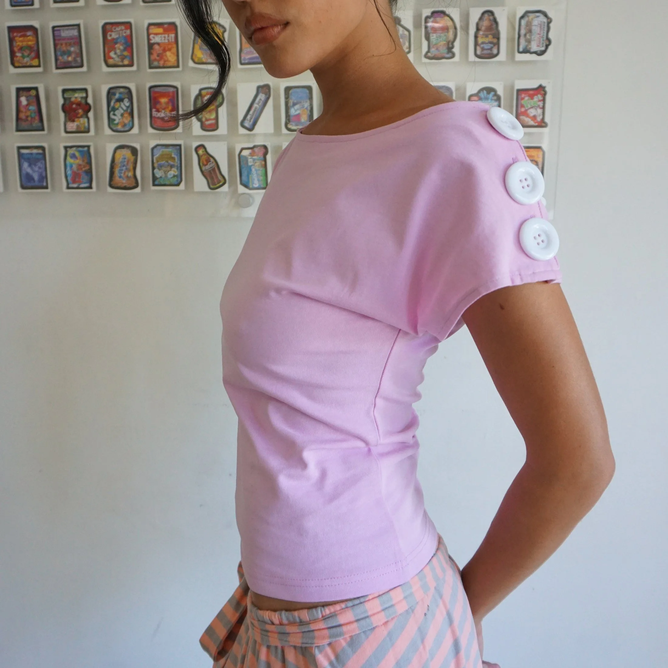 BLONDITA Lilac Coraline Top