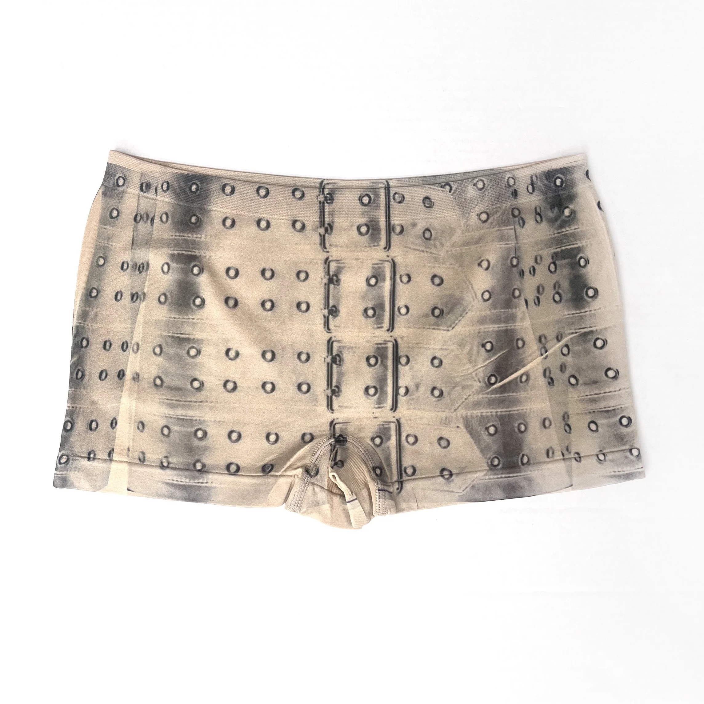 VIOLETTE HAY Tan Belted Micro Short