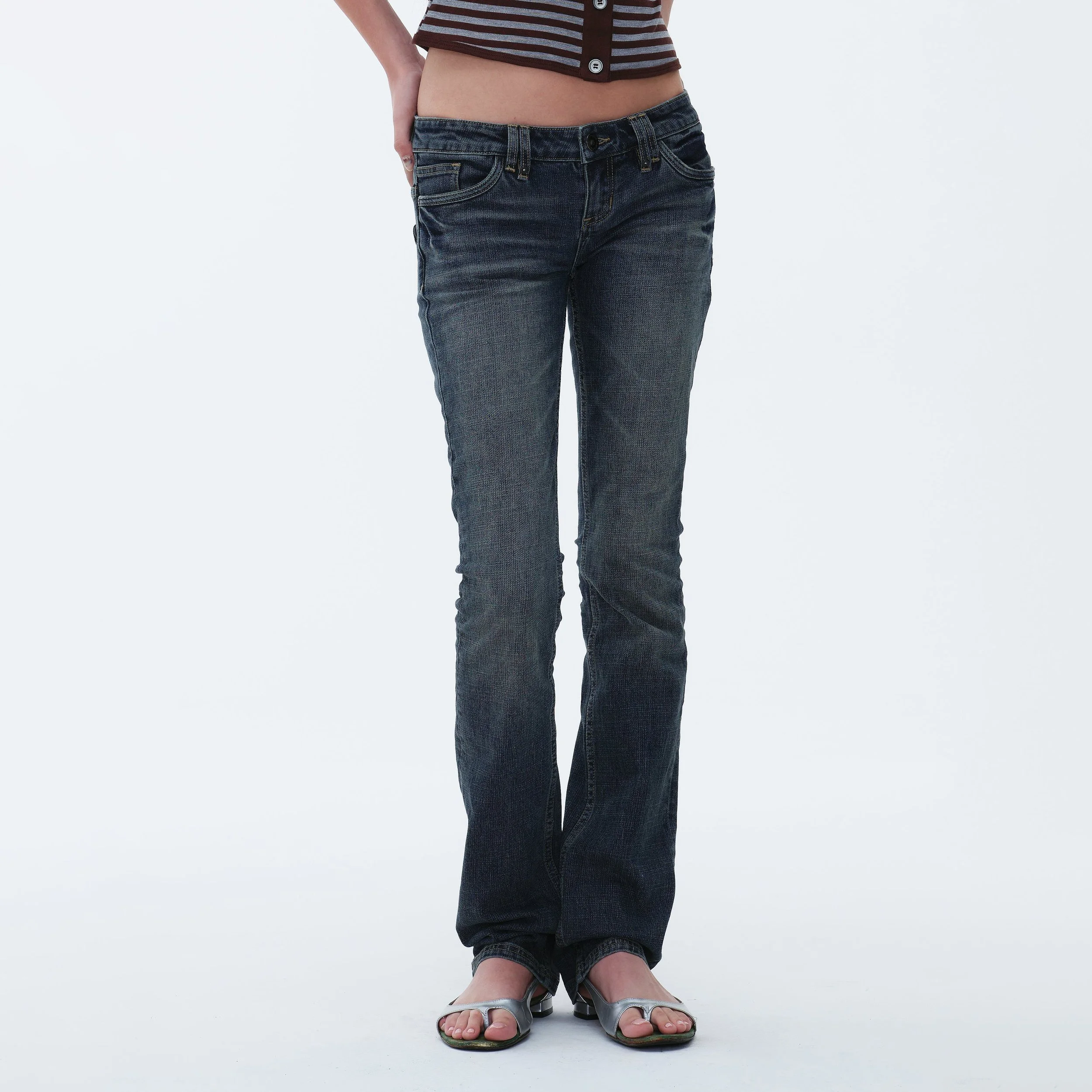 EVER DENIM Sena Jeans in Steel