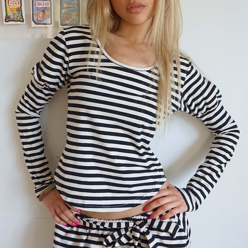 BLONDITA Suzy Stripe Top